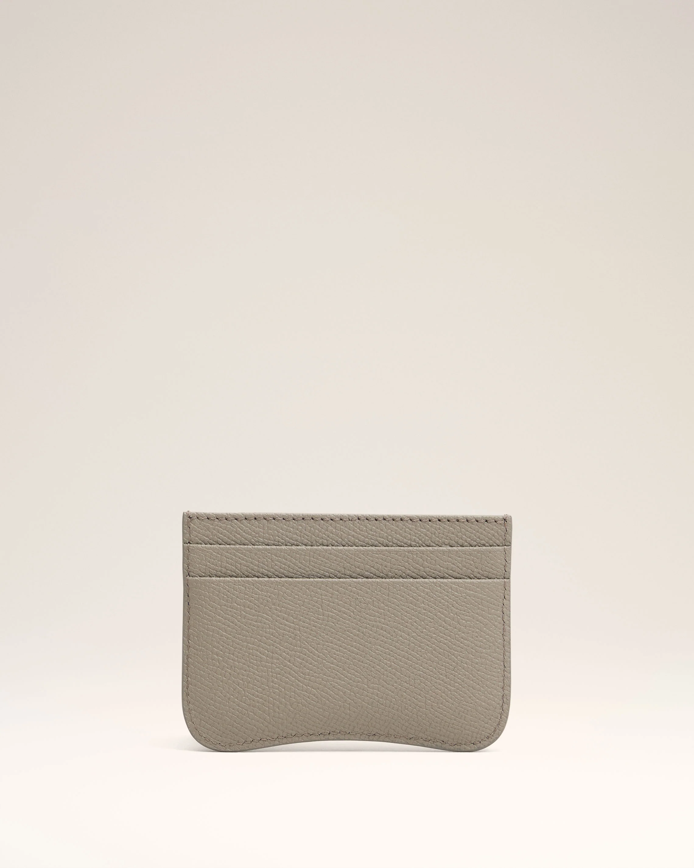 Grey Leather Paris Paris Card Holder