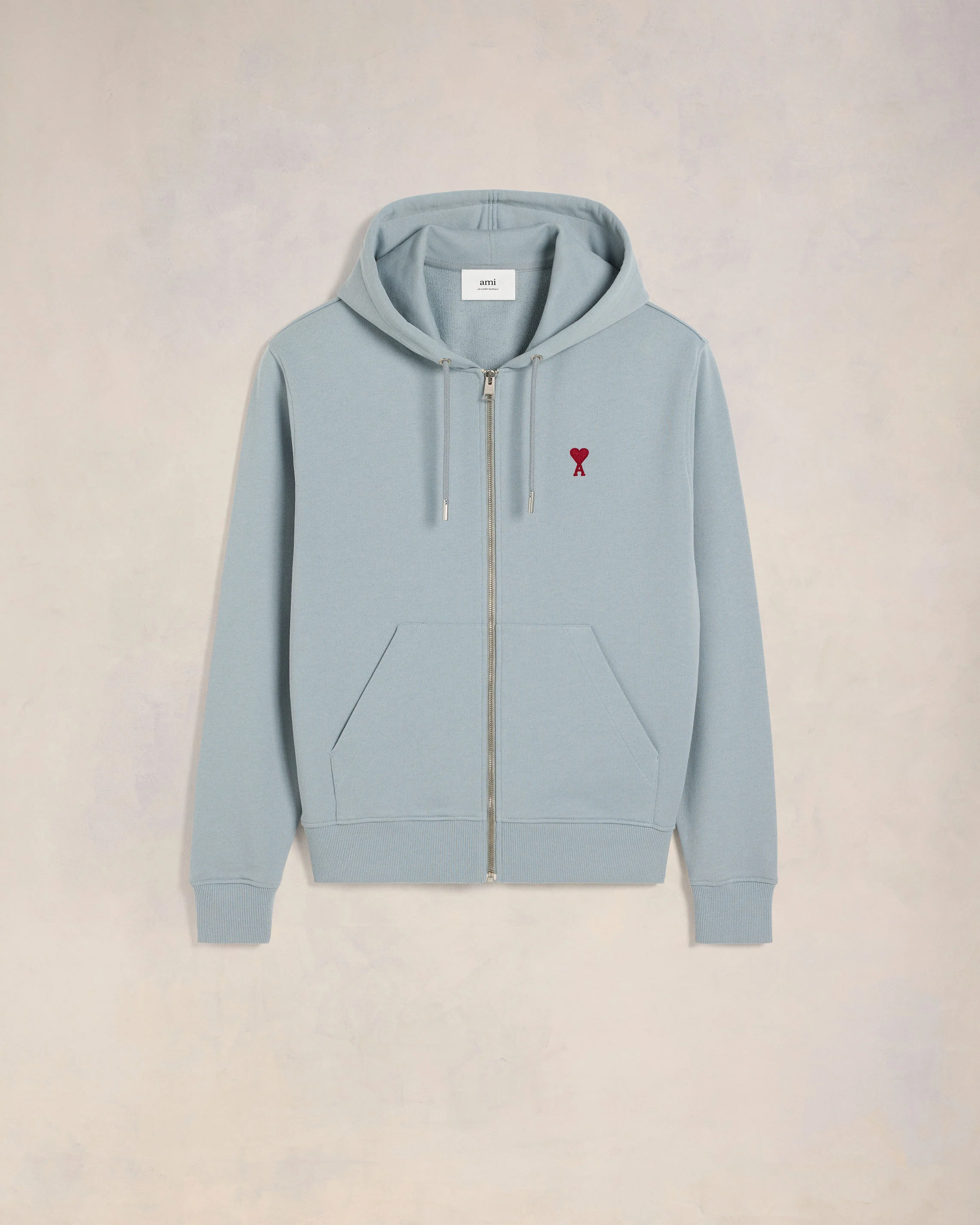 Red Zipped Ami de Coeur Hoodie