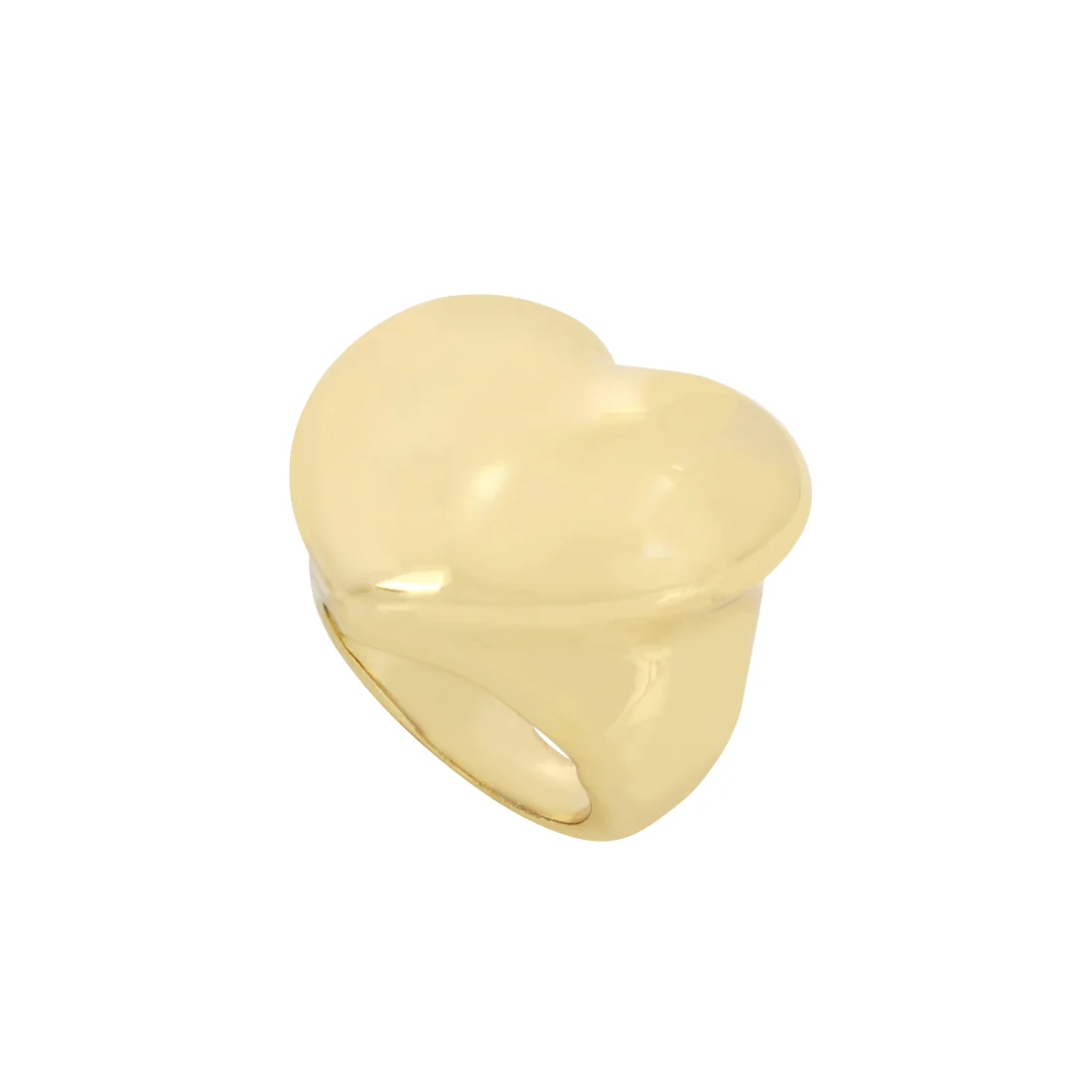 PUFF HEART RING GOLD
