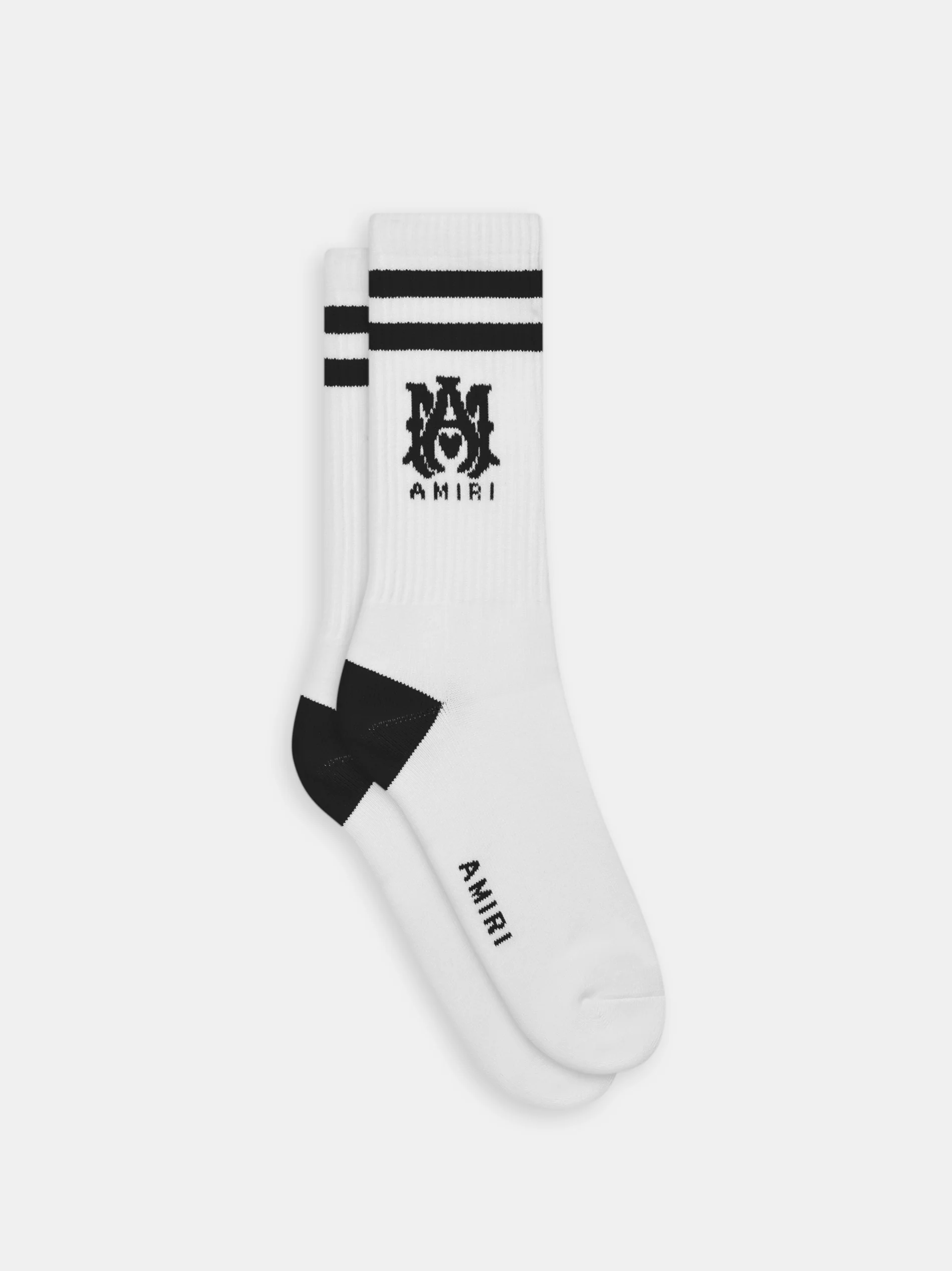 MA CORE LOGO SOCKS - White Black