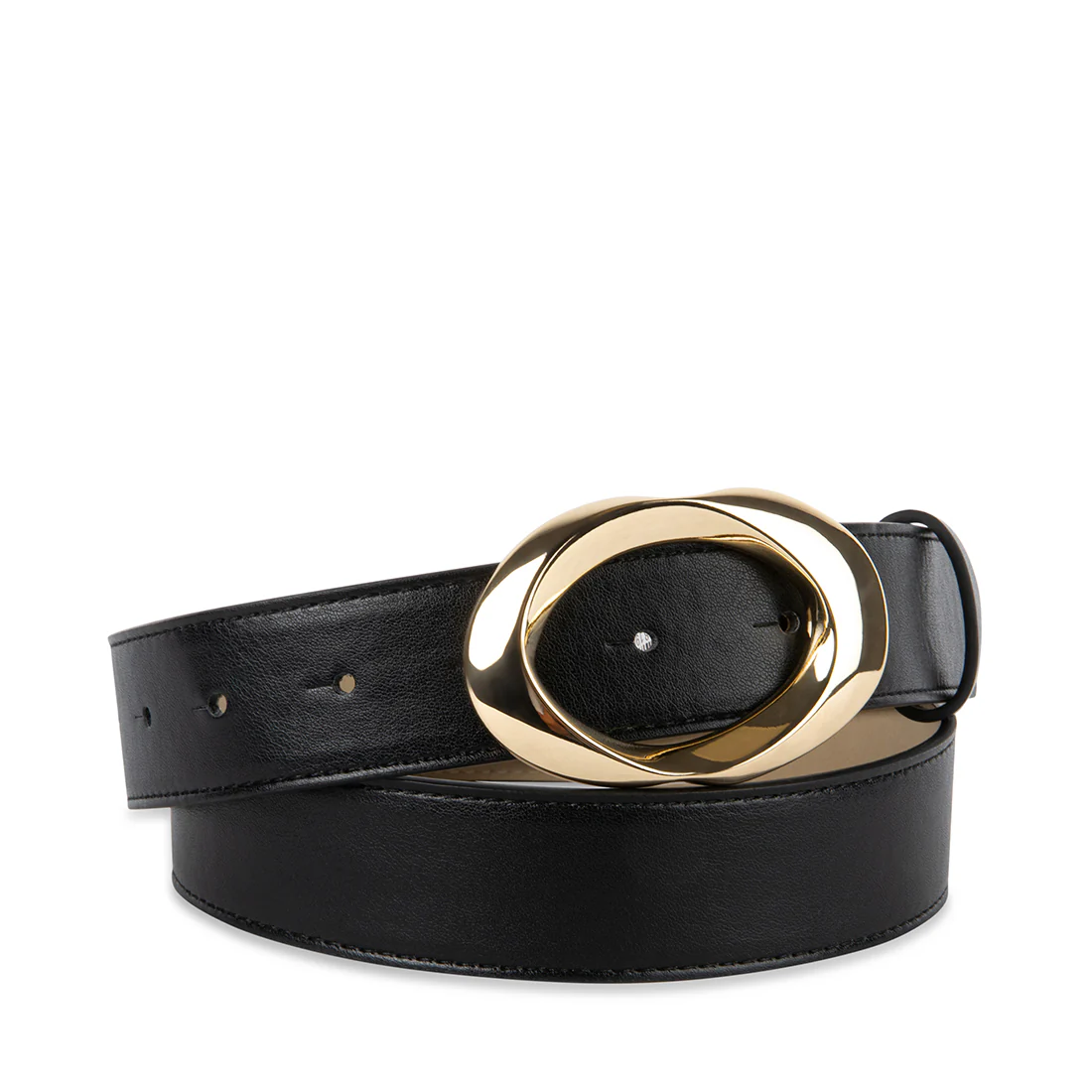 OVAL BUCKLE BELT BLACK MULTI