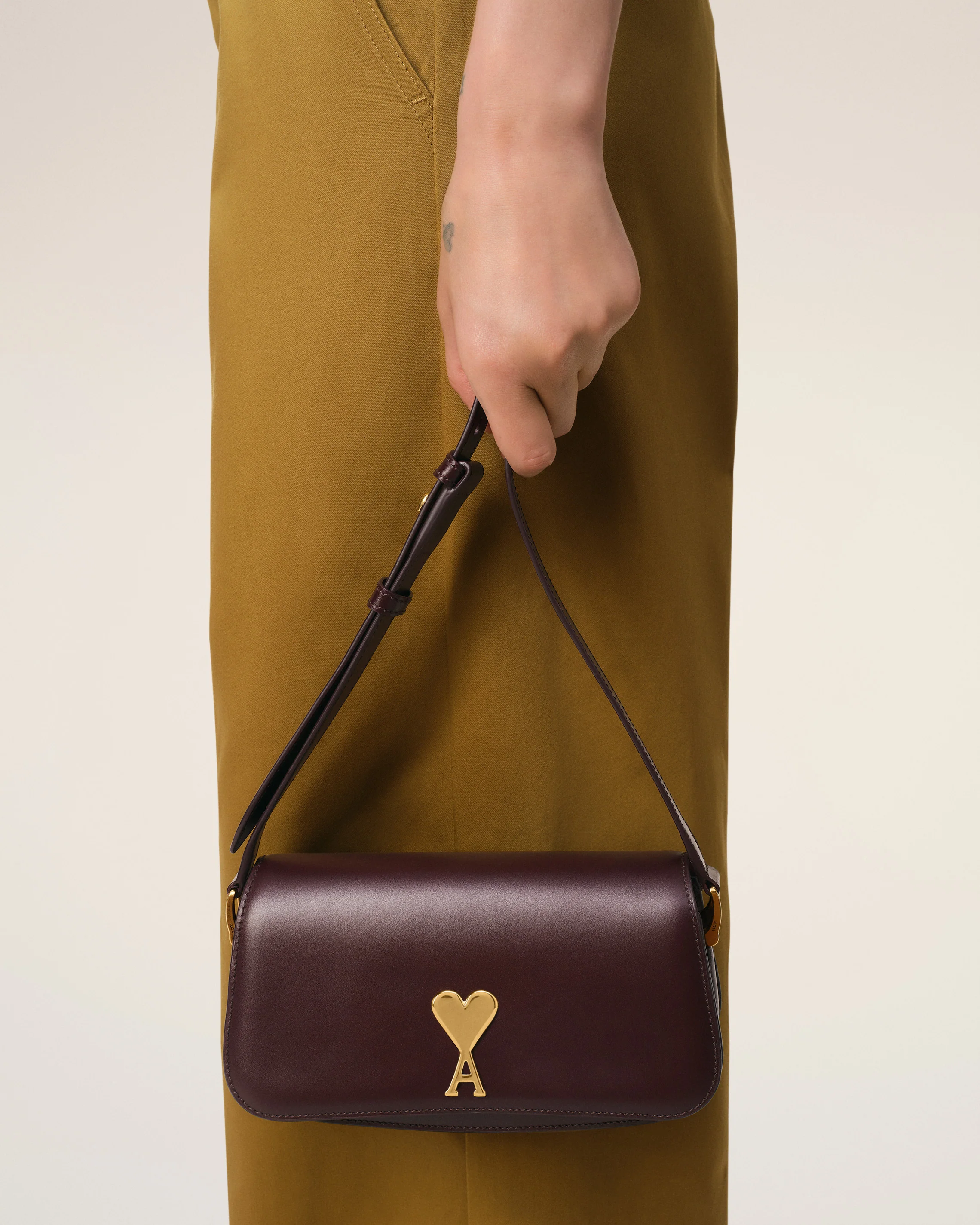 Burgundy Leather Shoulder Bag Paris Paris Bag