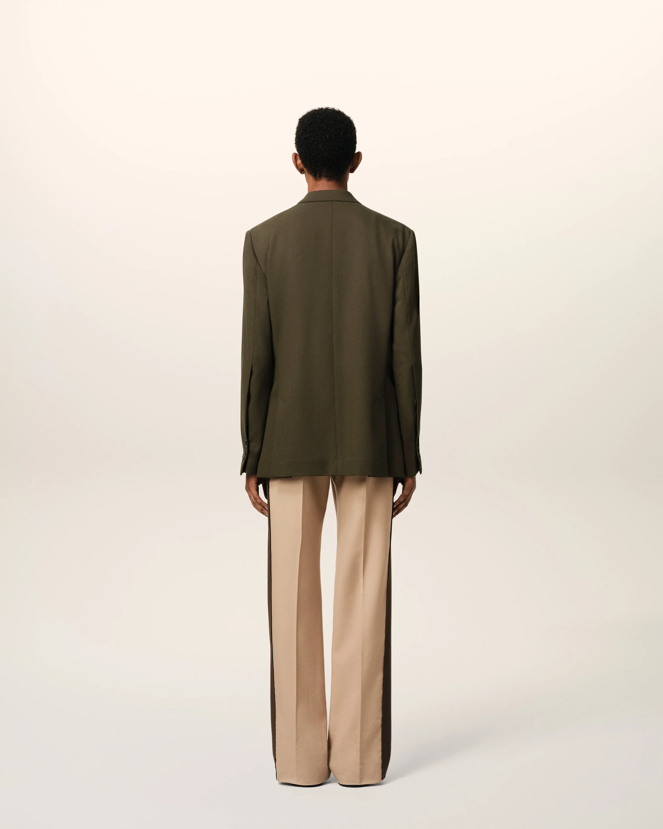 Green Wool Semi-Lined Jacket