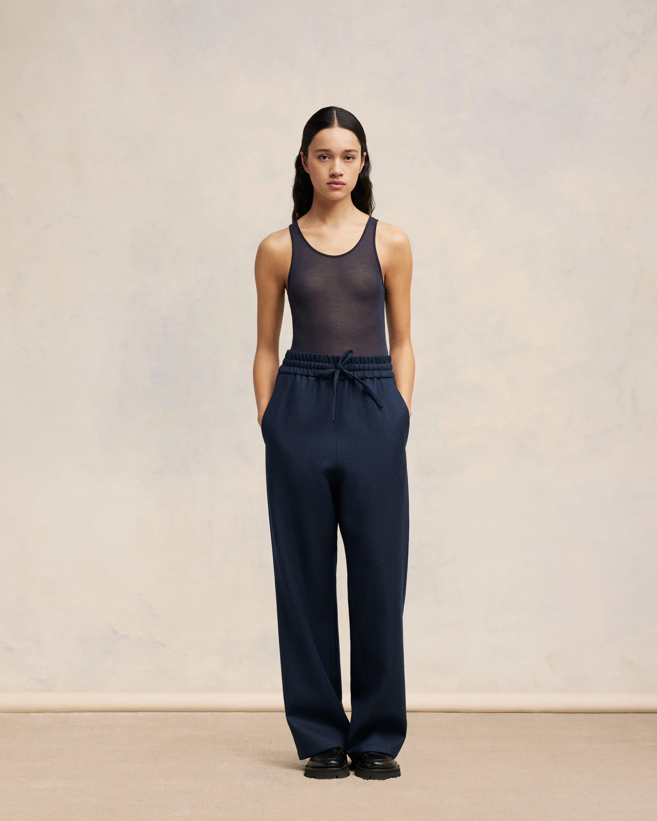 Wide Elasticated Waist Trousers