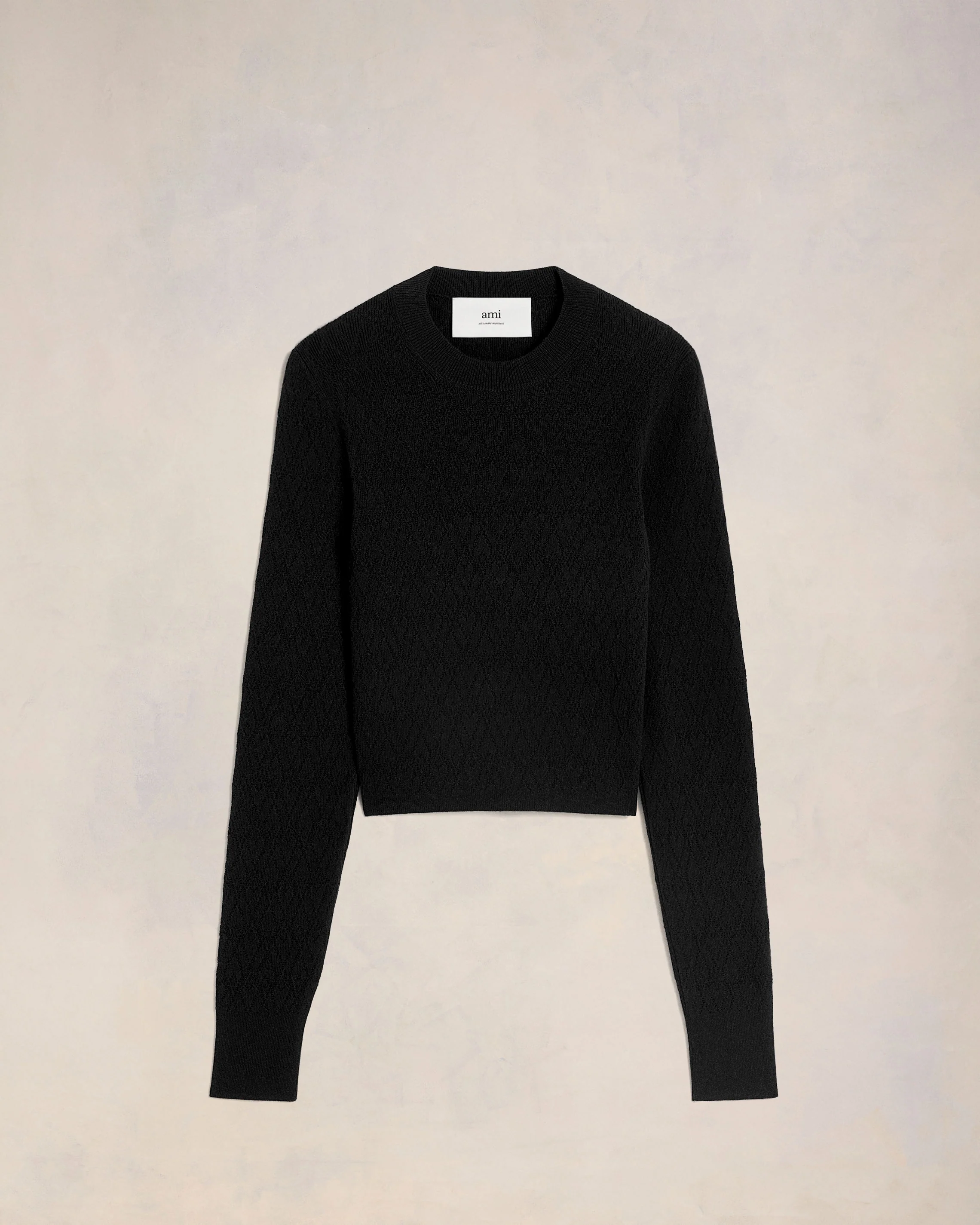 Ami de Coeur Pointelle Crew Neck Sweater