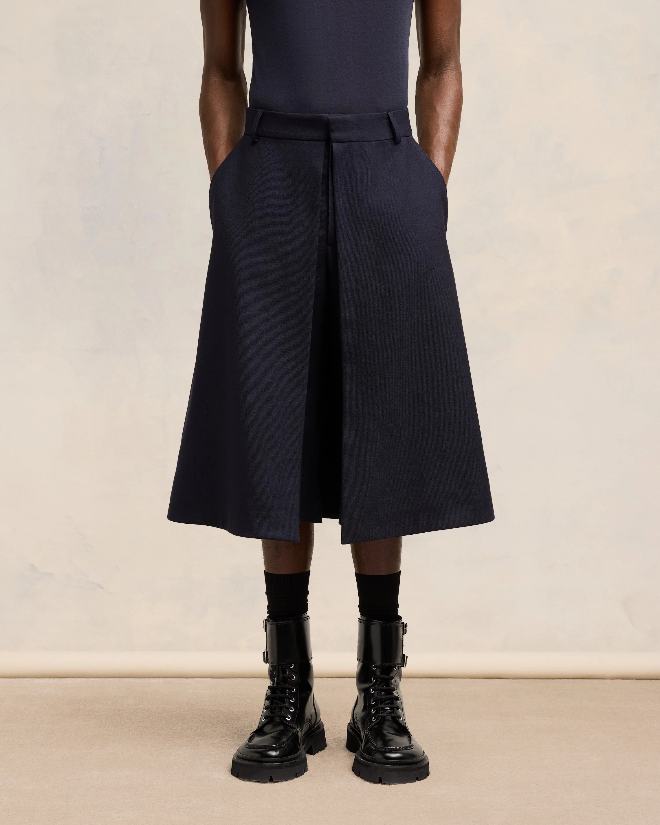 Lace-Up Double Straps Boots