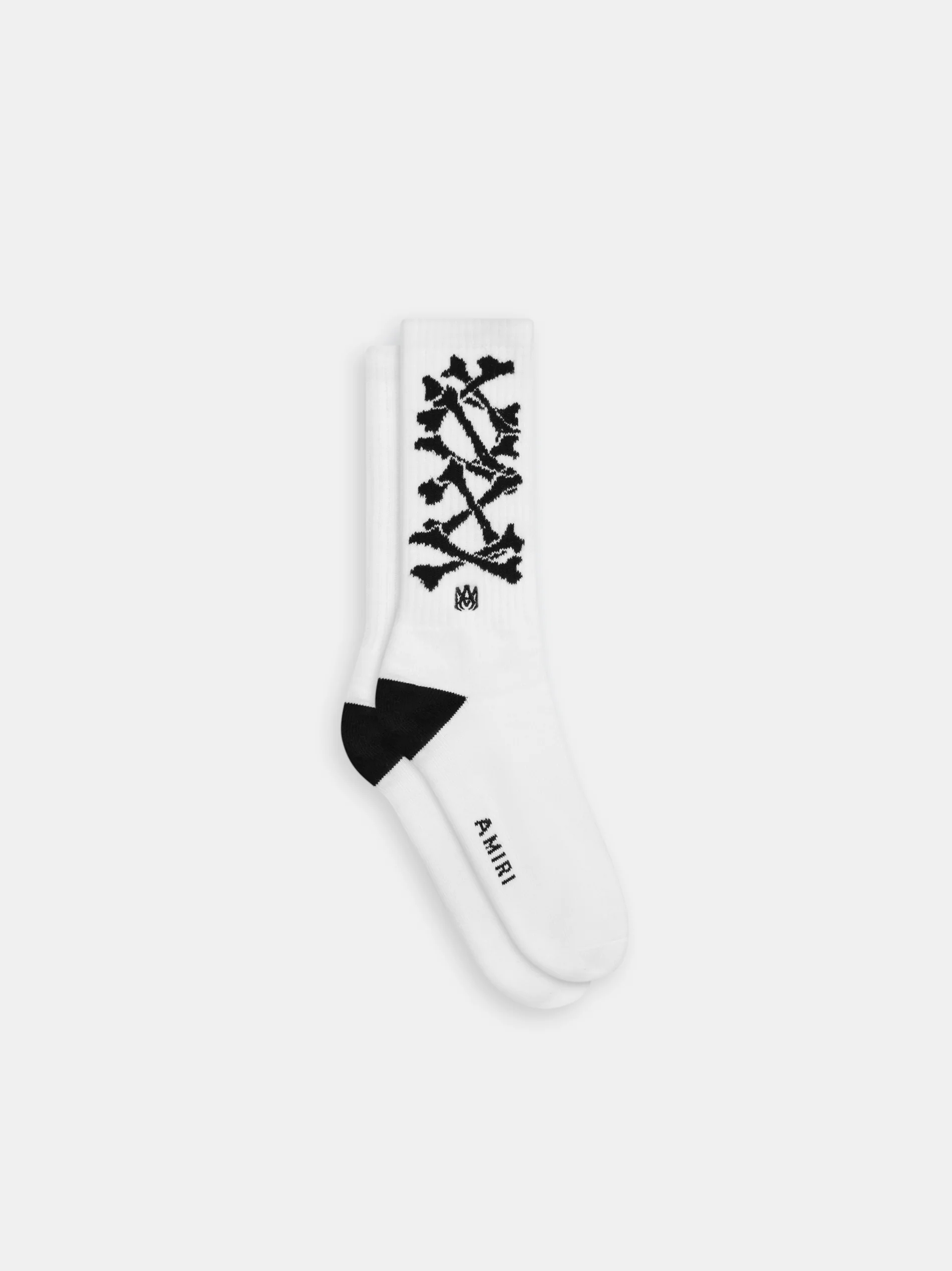 KIDS - KIDS' BONES STACKED SOCKS - White Black