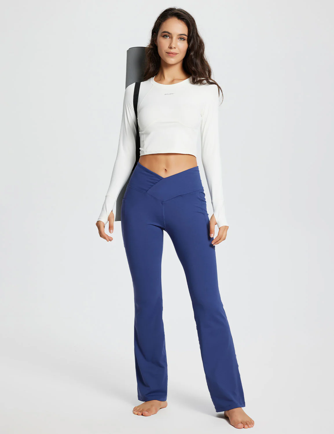 Laureate 29 Crossover High-Rise Flared Pants