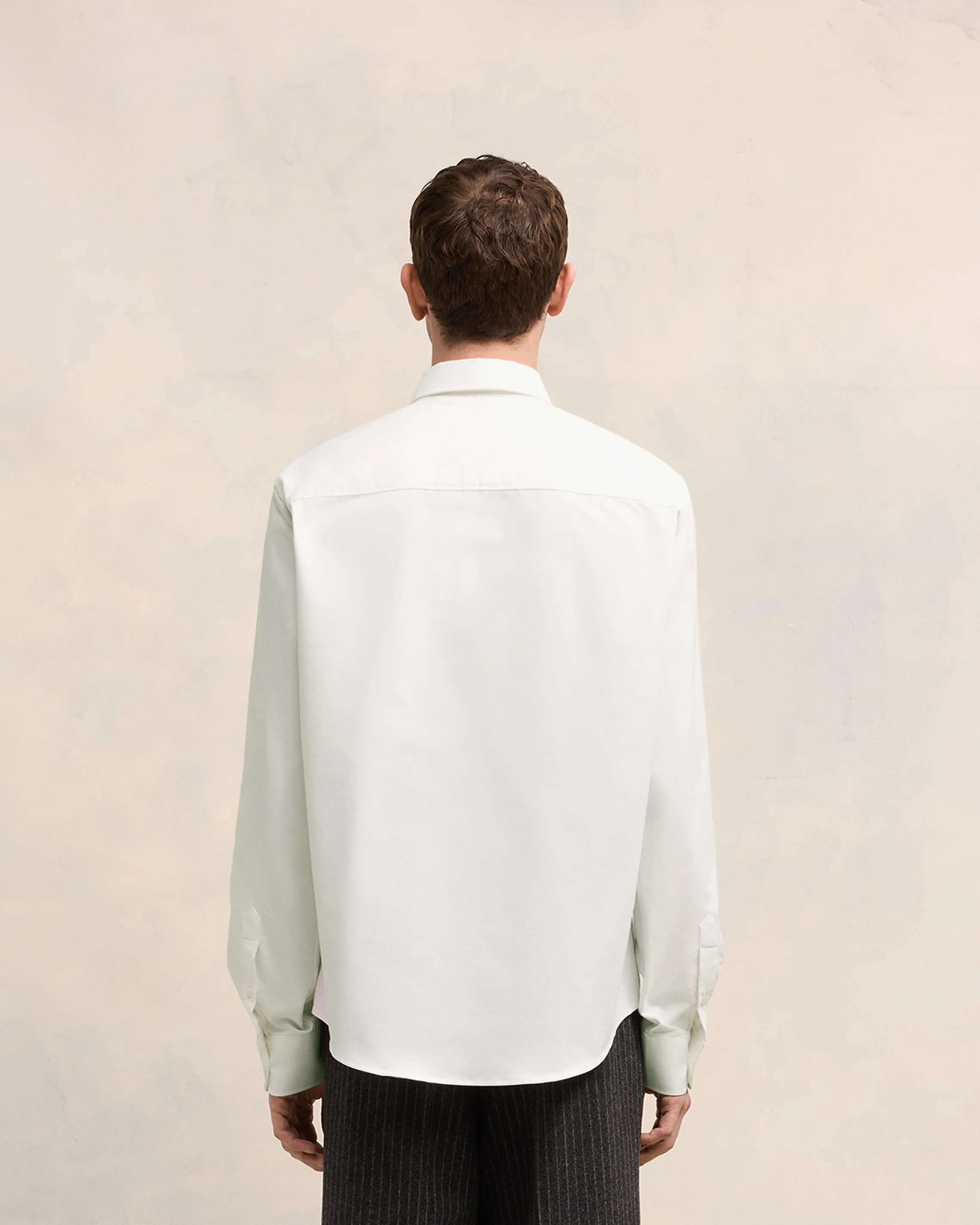 White Cotton Button-Down Ami de Coeur Shirt