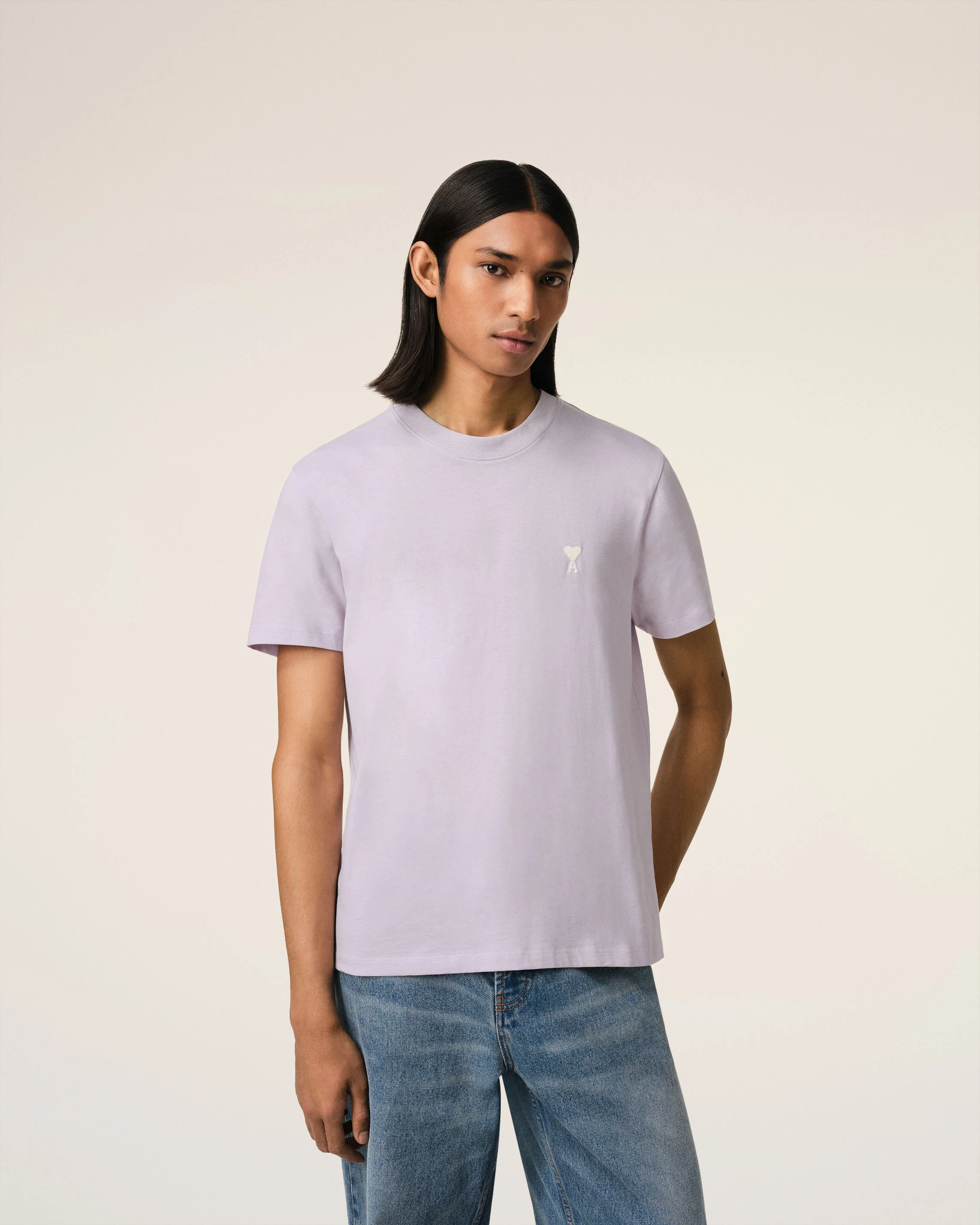 Purple Cotton Ami de Coeur T-Shirt