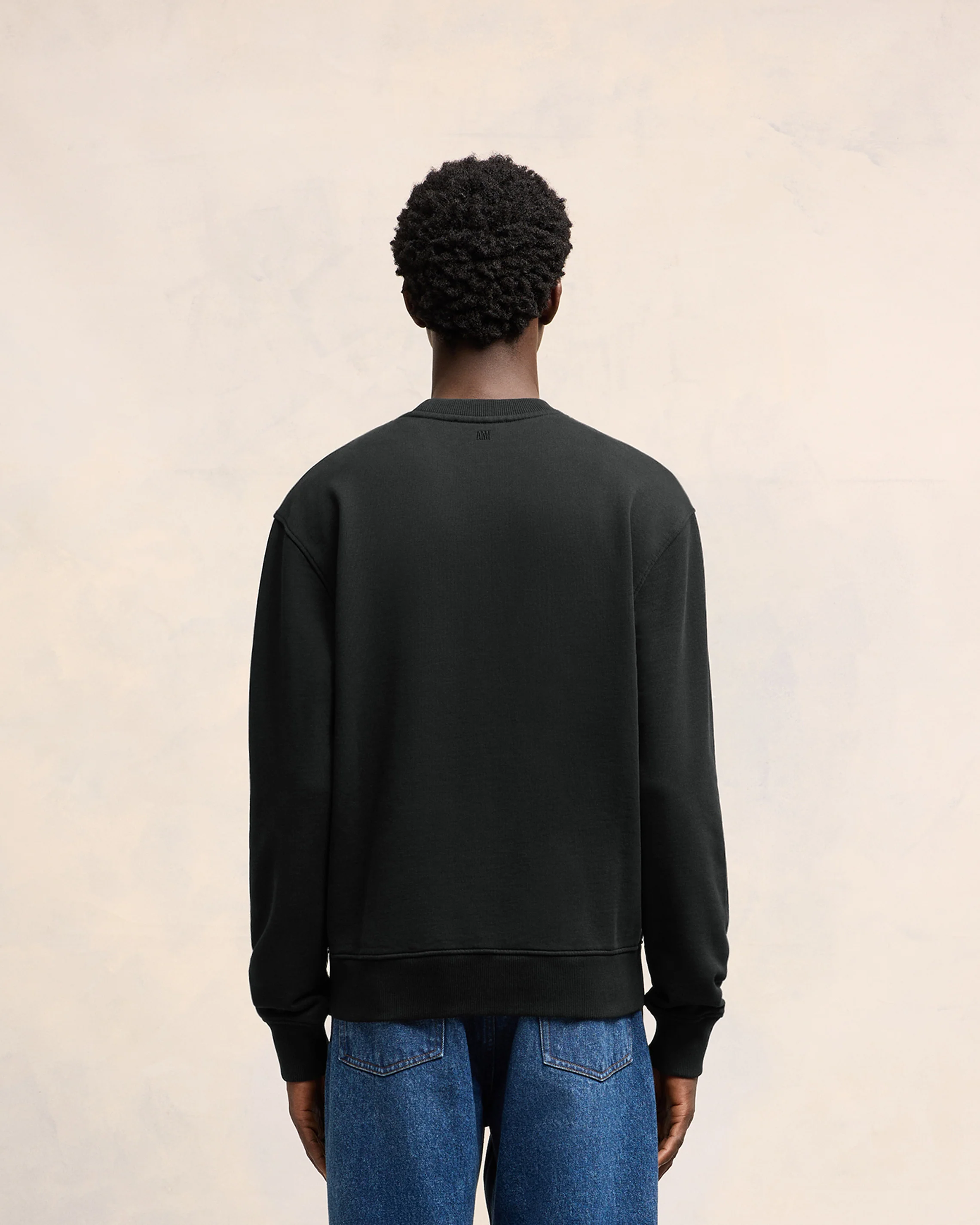 Black Cotton Ami de Coeur Sweatshirt