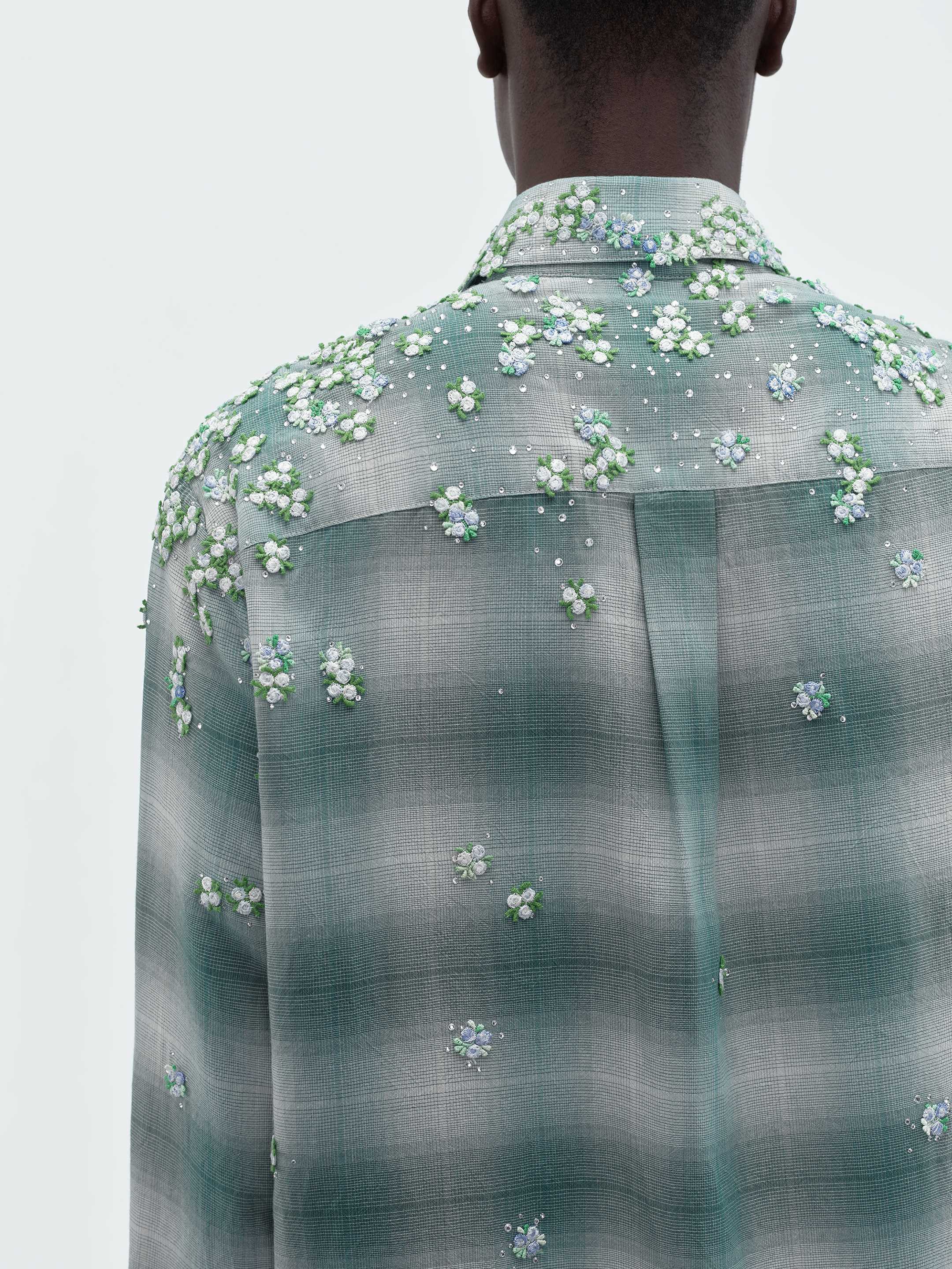 FLORAL FLANNEL - Blue