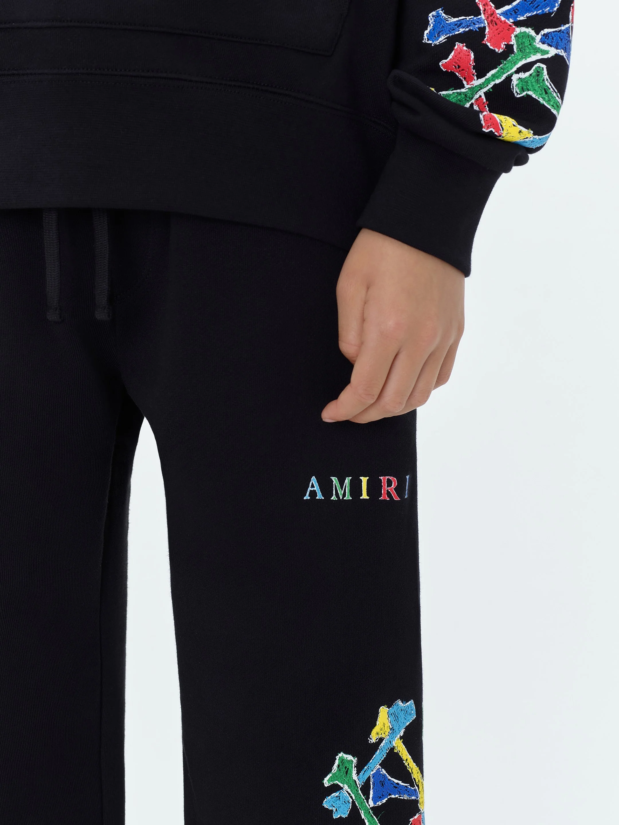 KIDS - Kids Amiri Bones Scribble Sweatpant - Black