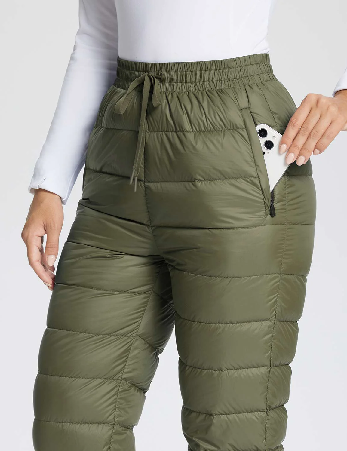 High-Rise Lightweight Ski Down Pants