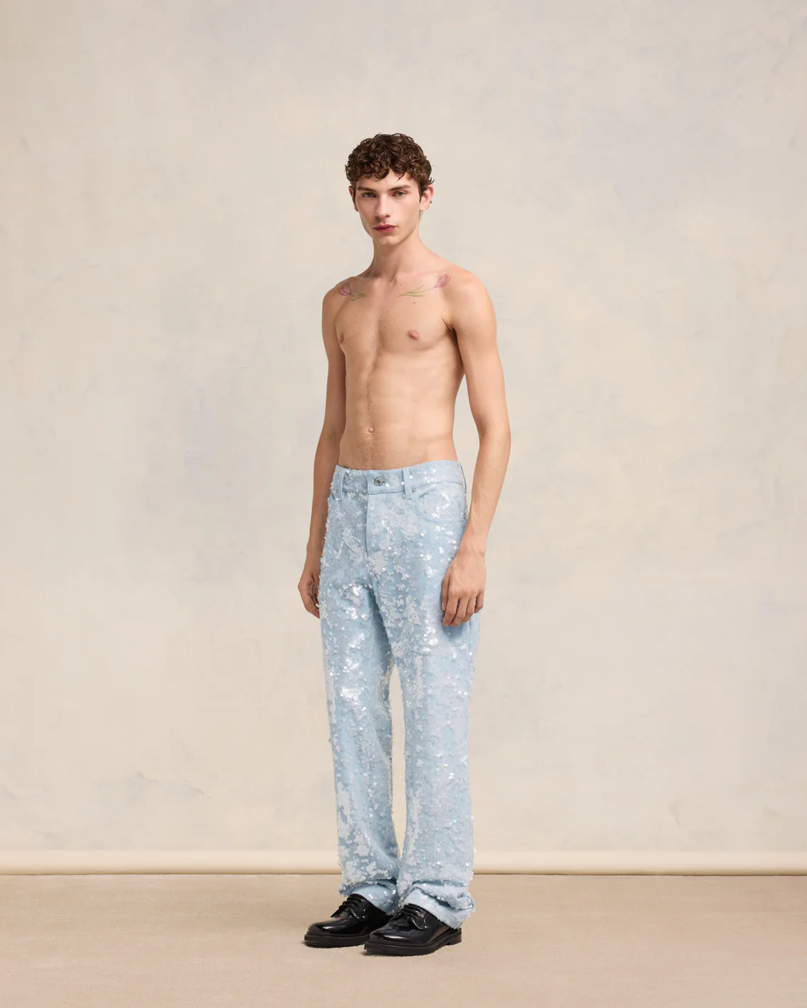 Embroidered Straight Fit Jeans