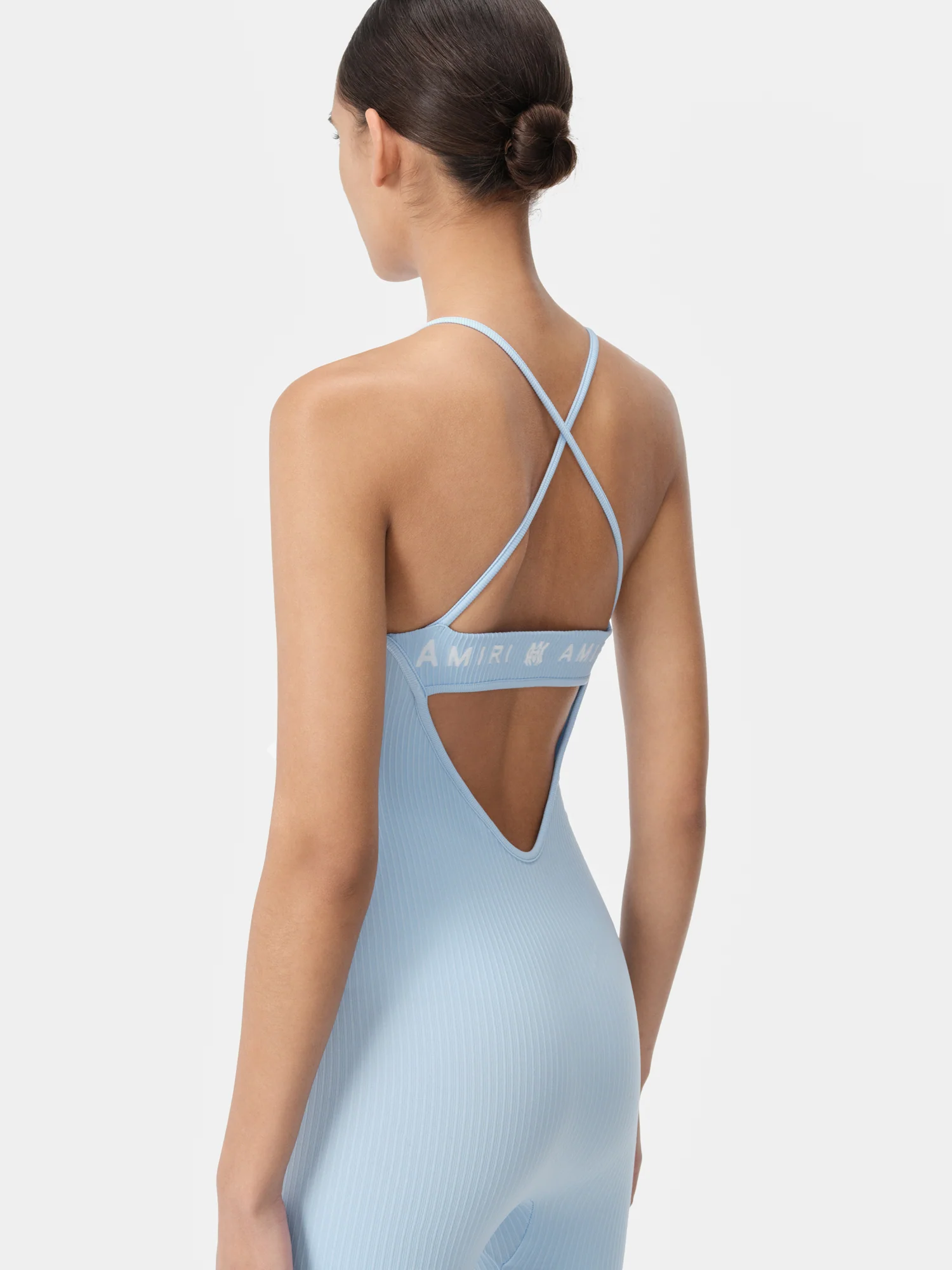 WOMEN - WOMEN'S MA RIBBED SEAMLESS ROMPER - Cerulean