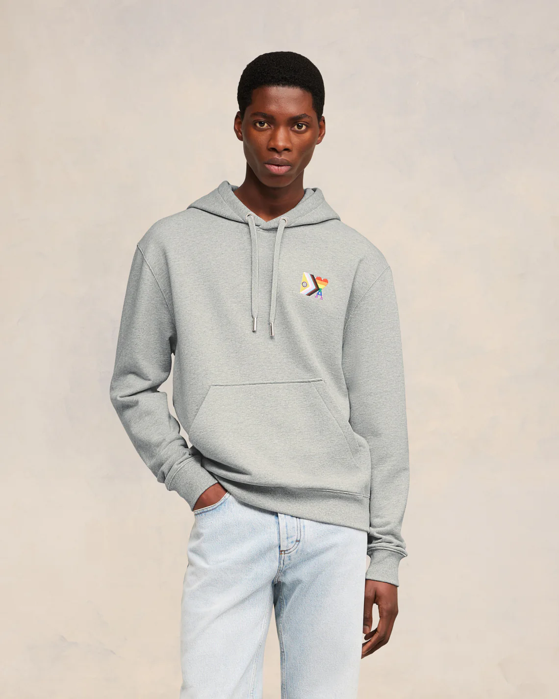 Rainbow Ami de Coeur Classic Fit Hoodie