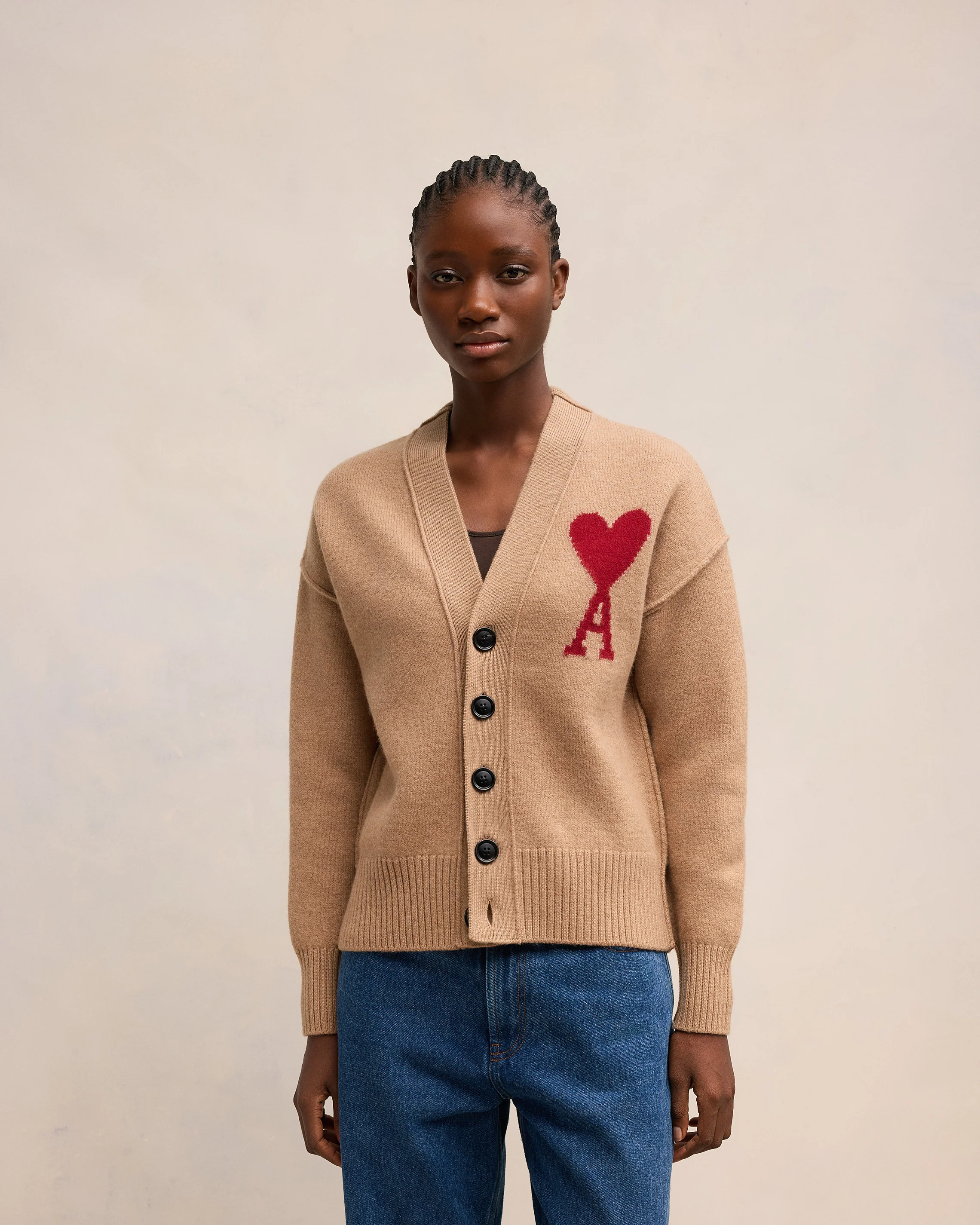 Red Ami de Coeur Cardigan