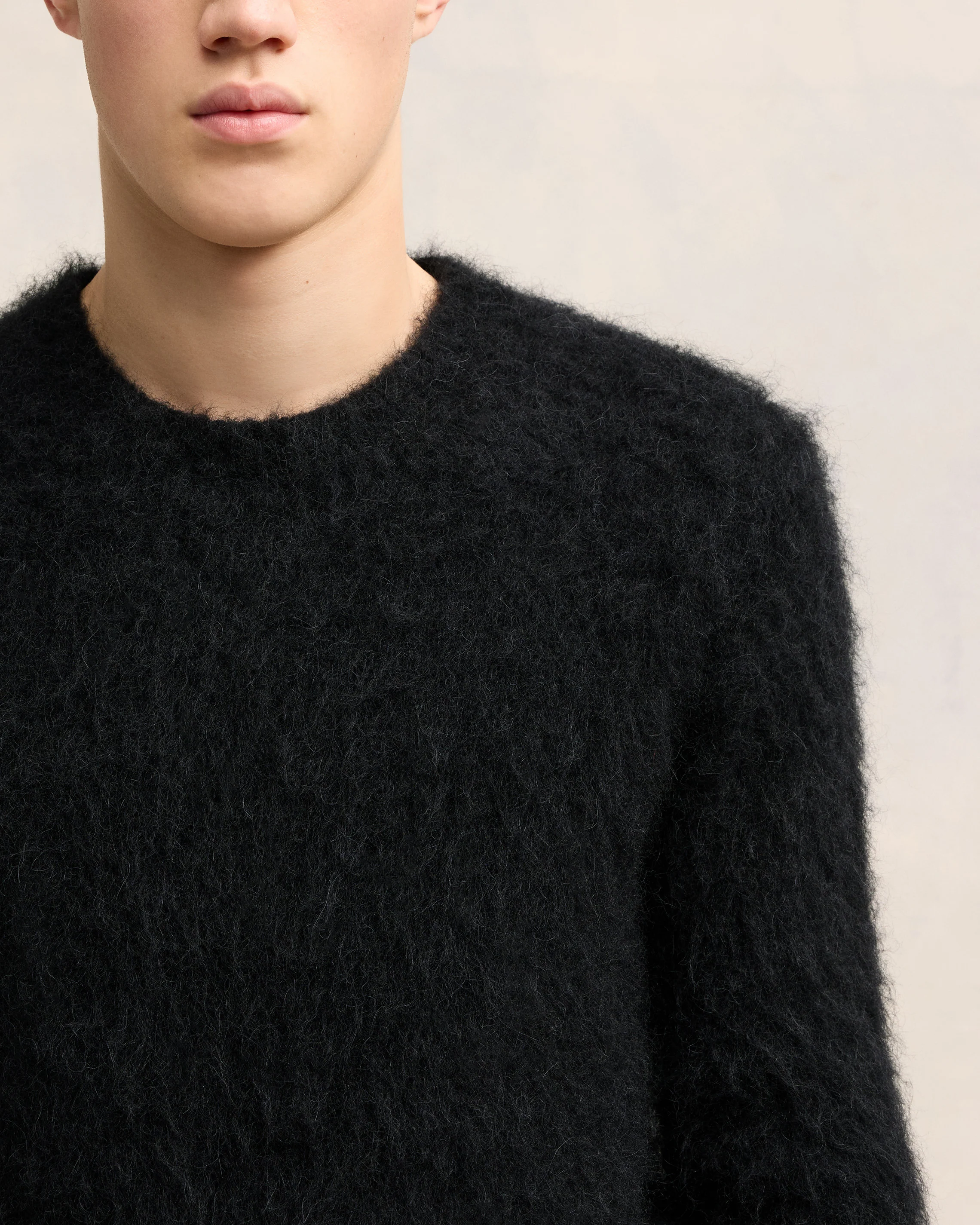 Alpaca Mohair Brushed Sweater