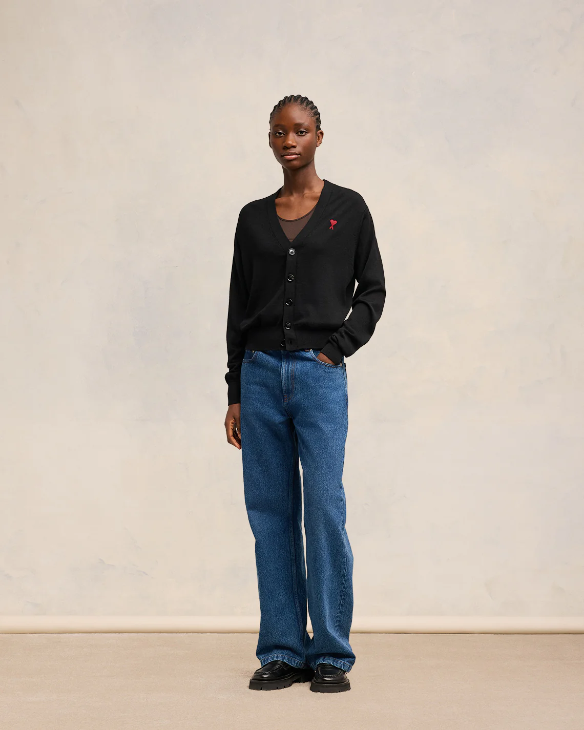 Red Ami de Coeur Cardigan