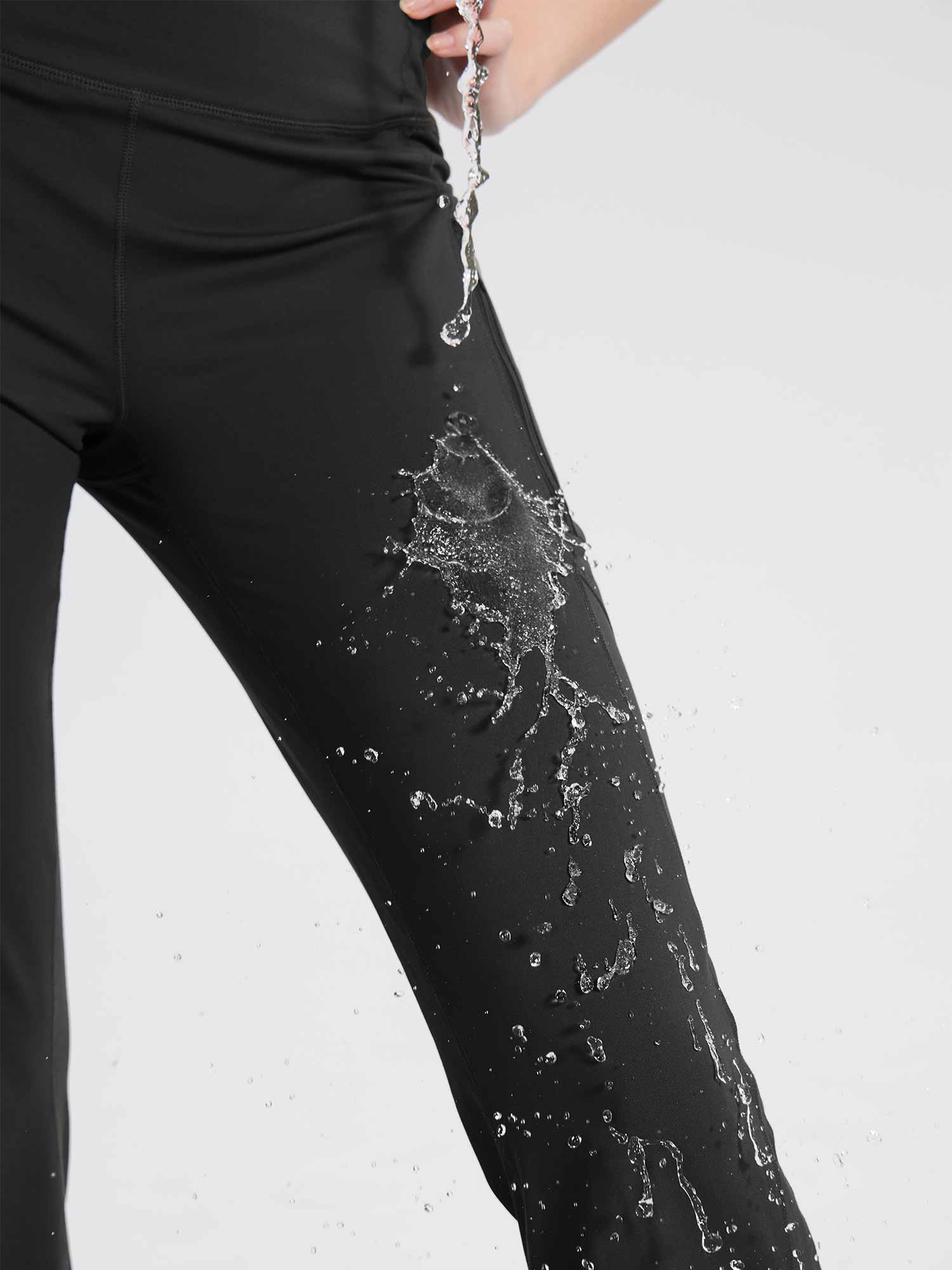 Laureate Fleece-Lined Zip Pocket Compression Flare Pants