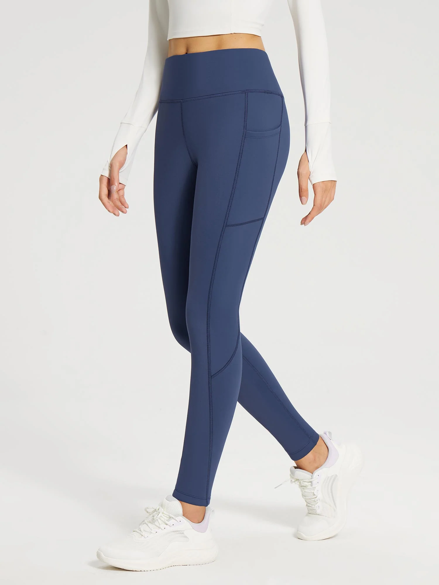 Flyleaf Fleece Lined Zipper Pocket leggings