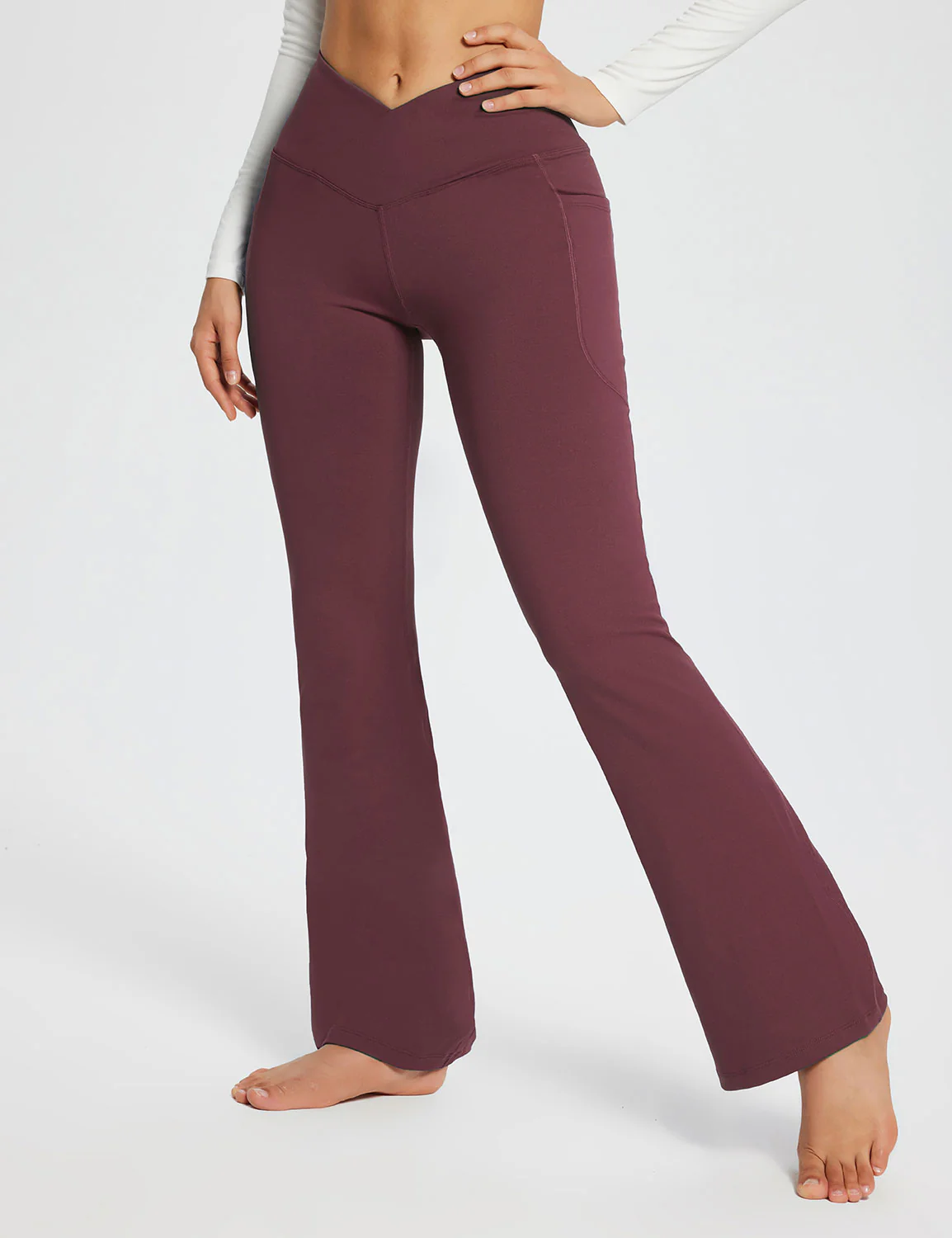 Laureate 29 Crossover High-Rise Flared Pants