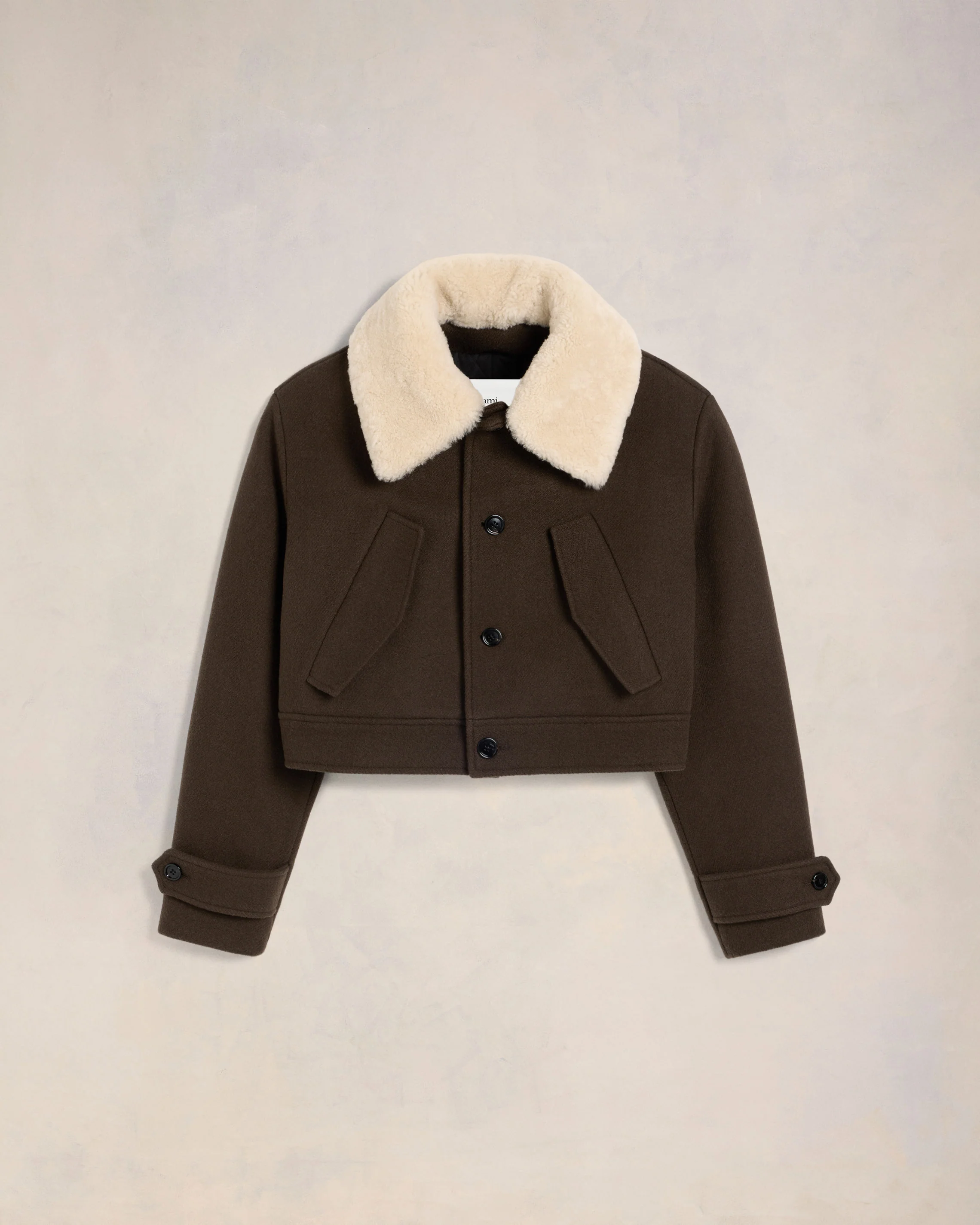 Short Shearling Collar Jacket