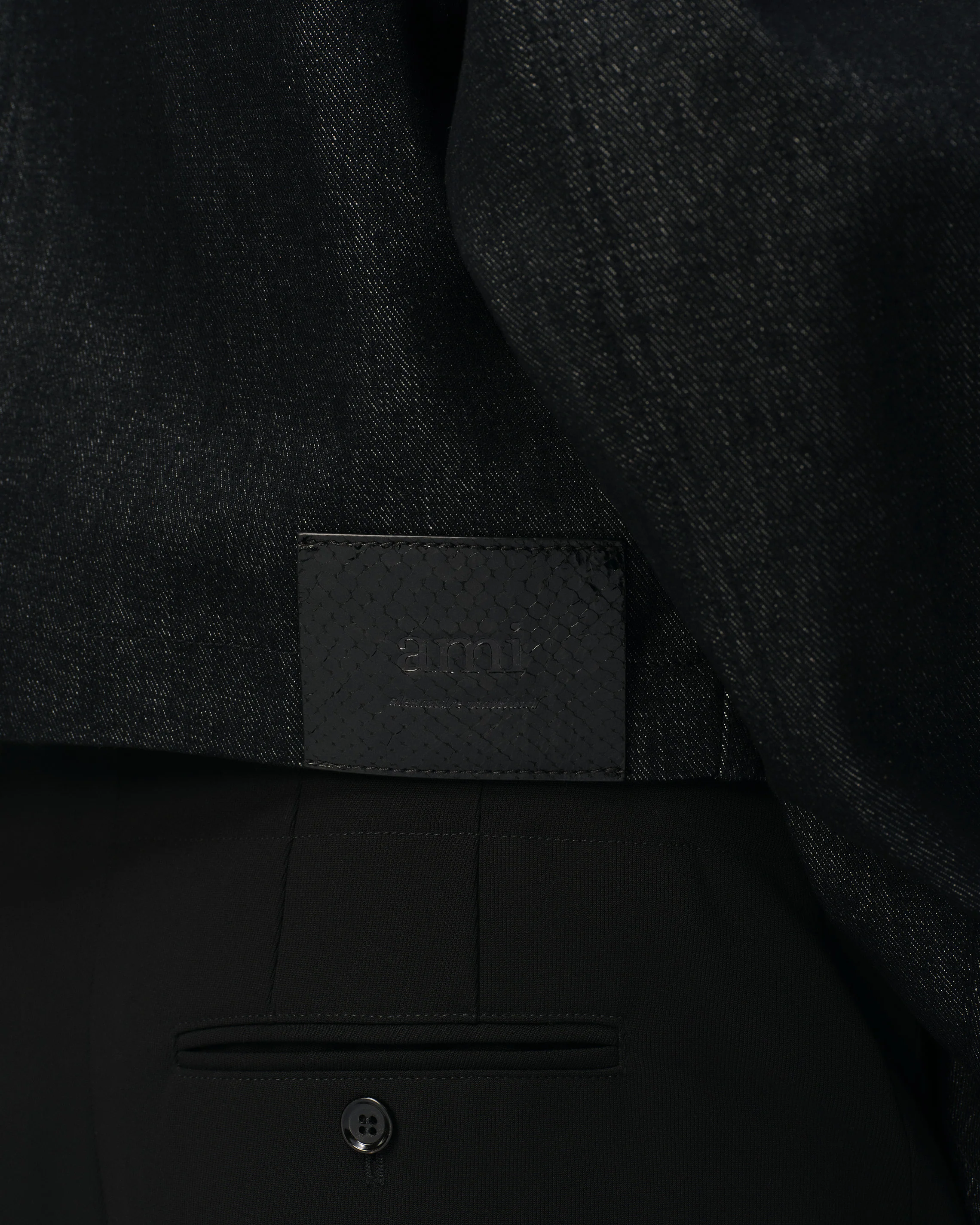 Black Denim Short Jacket