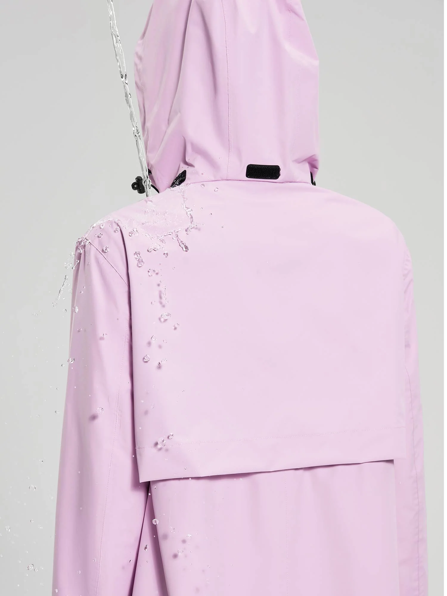 Flyleaf Mid-Length Hooded Waterproof Jacket