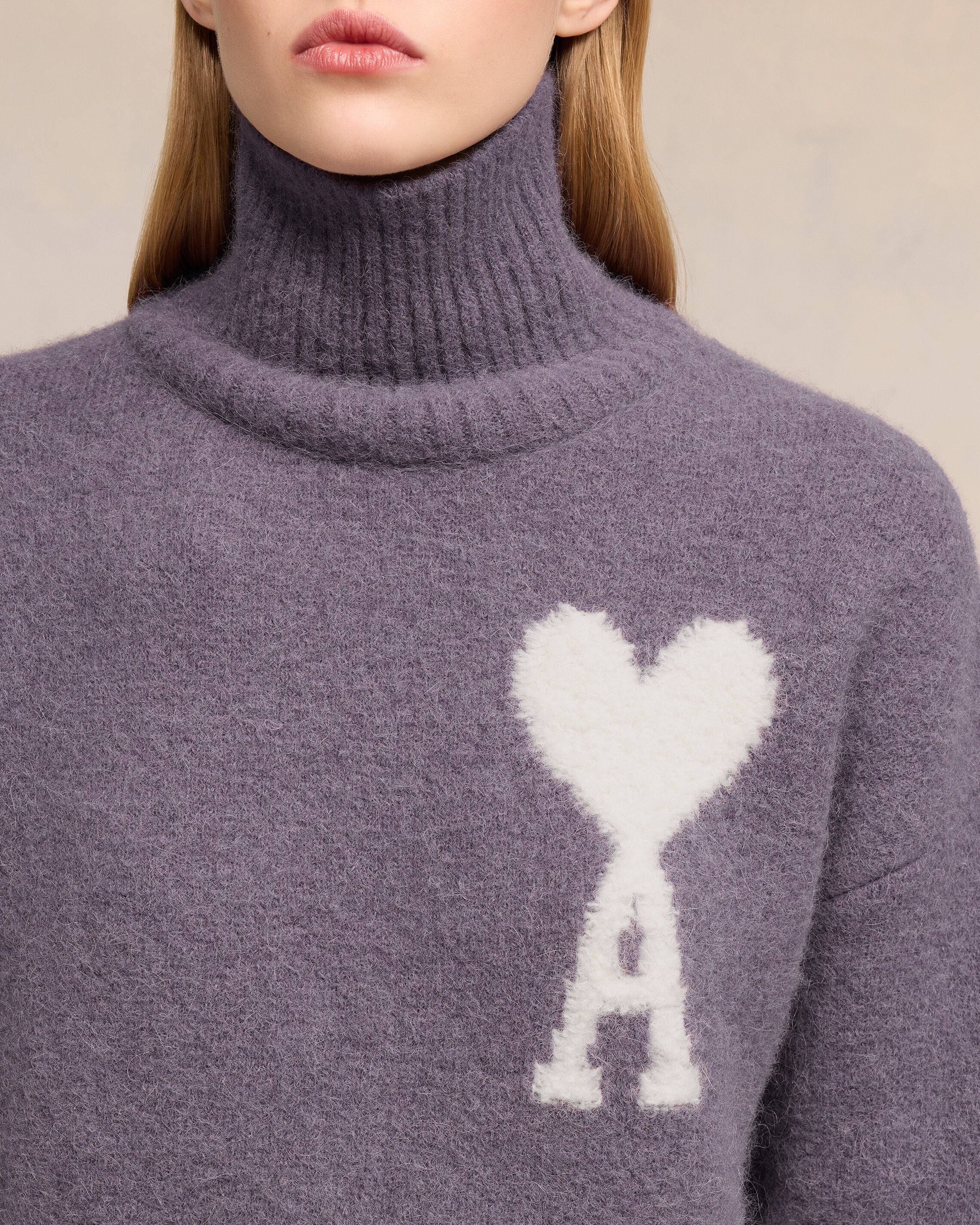 Off-White Ami de Coeur Funnel Neck Sweater