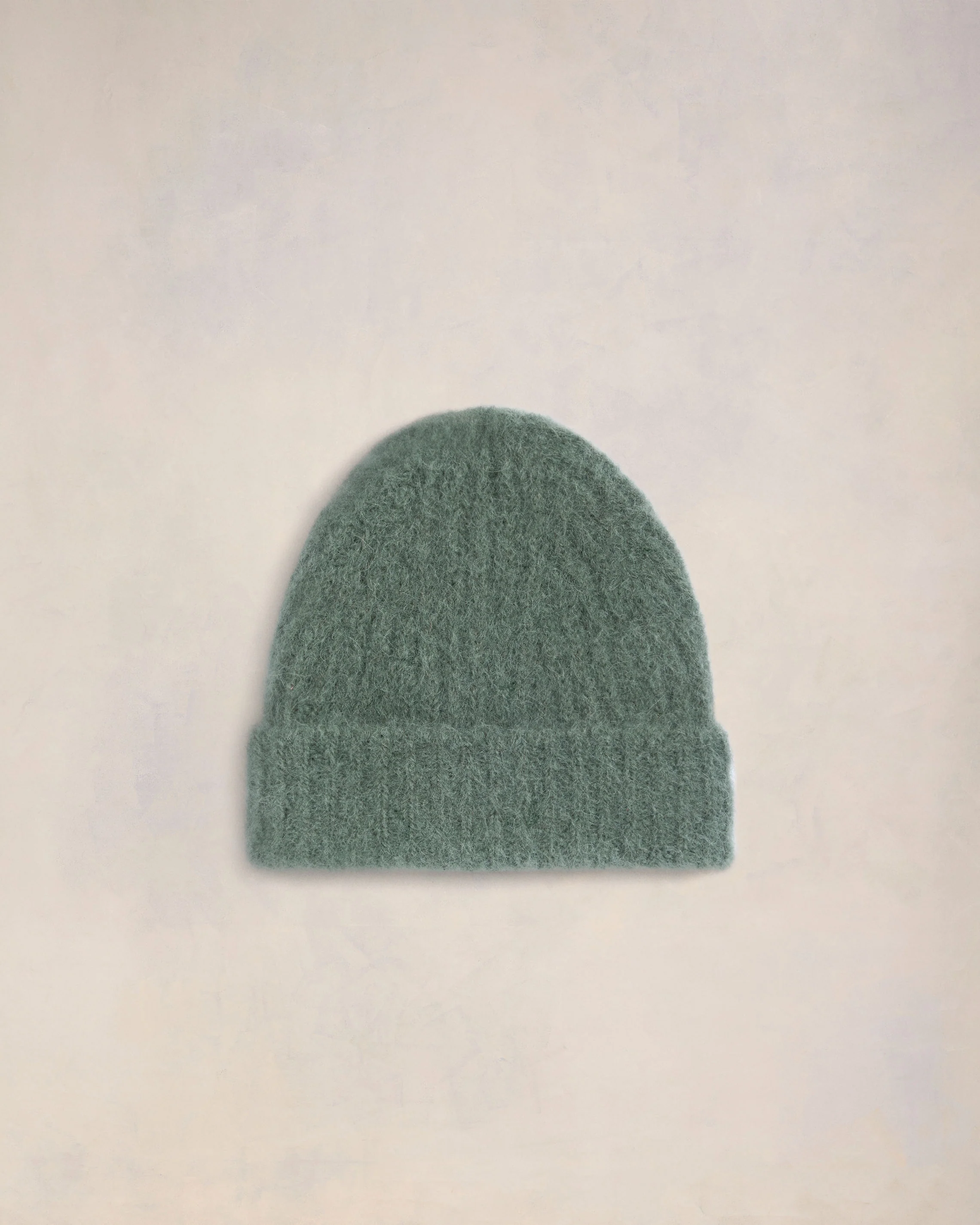 Alpaca Mohair Ribbed Beanie