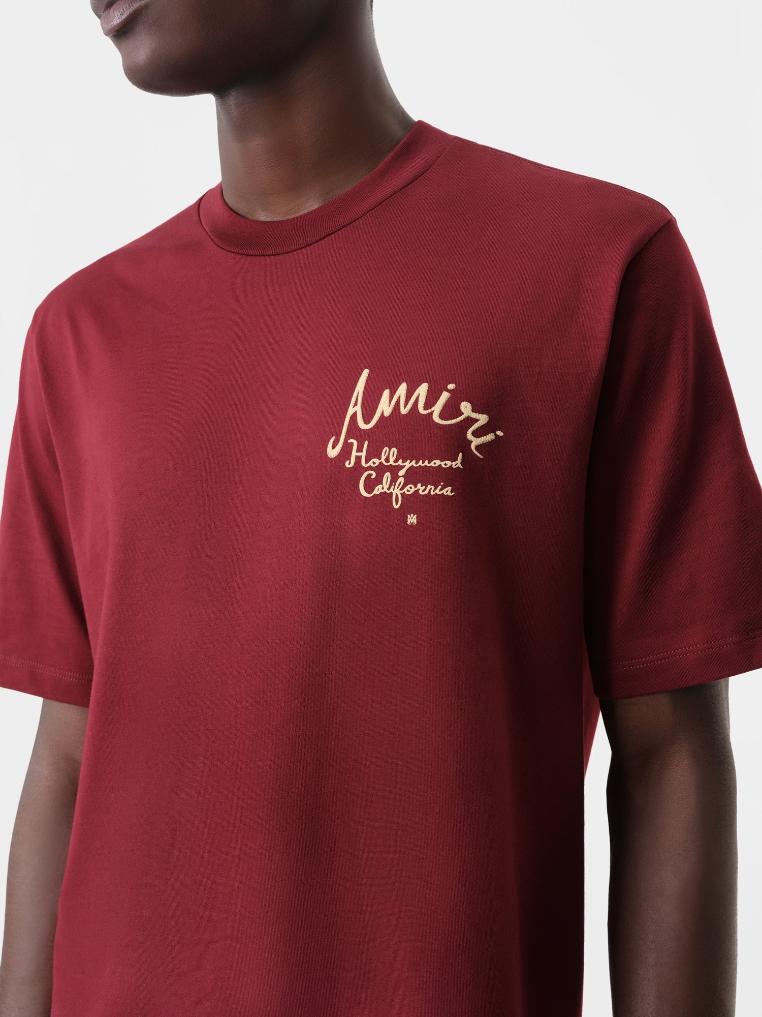 AMIRI HOLLYWOOD TEE - Burgundy