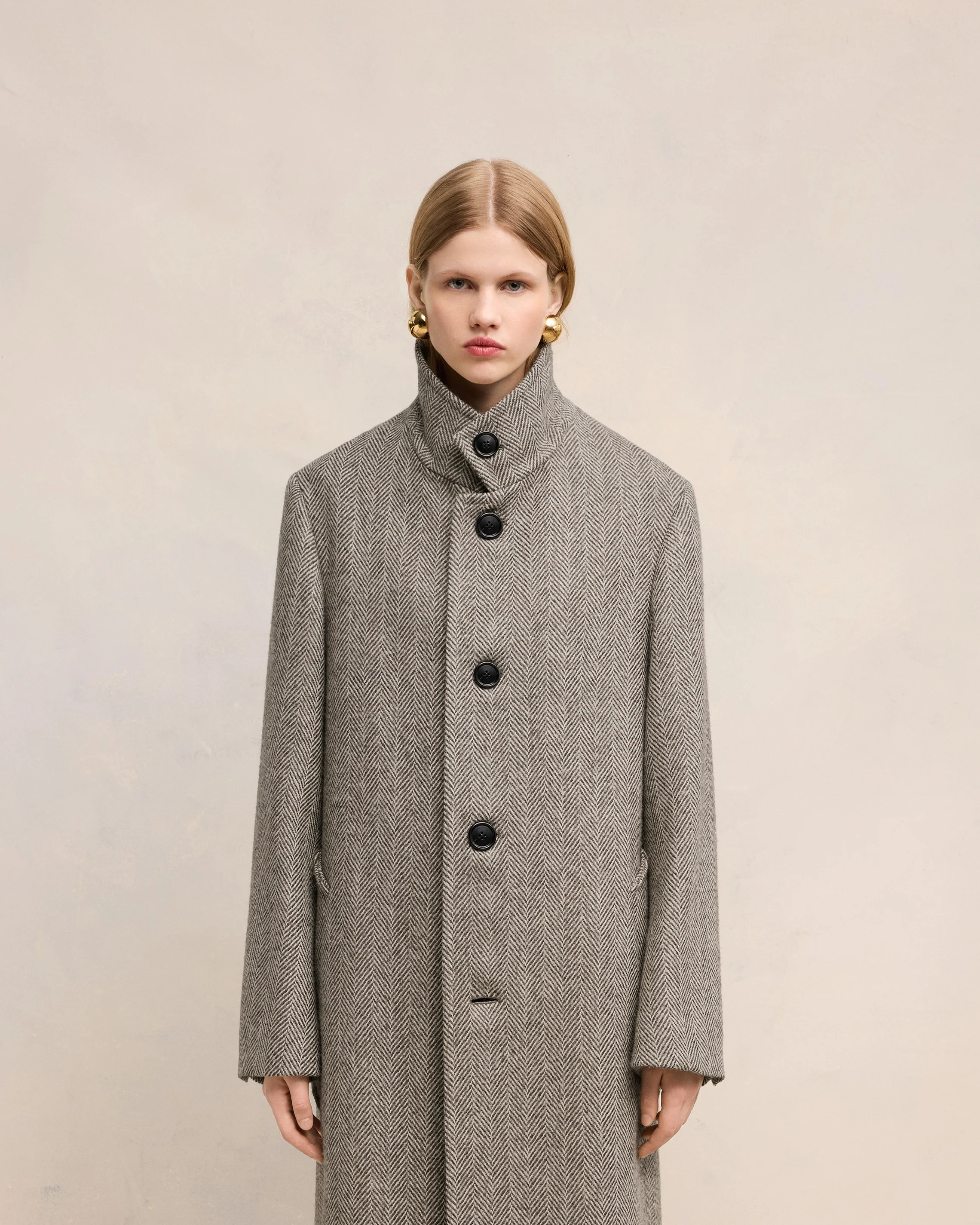 High Collar Coat