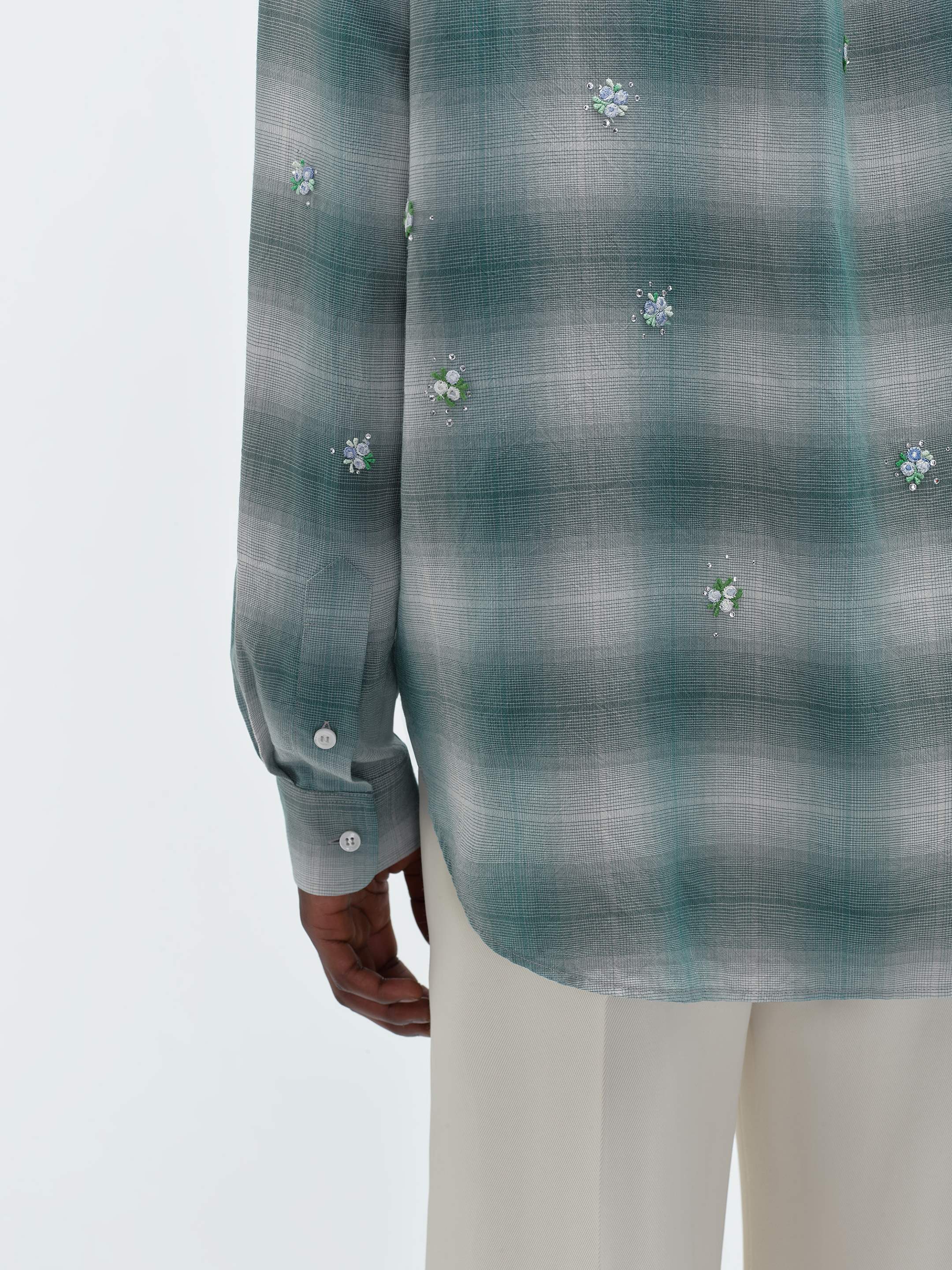 FLORAL FLANNEL - Blue