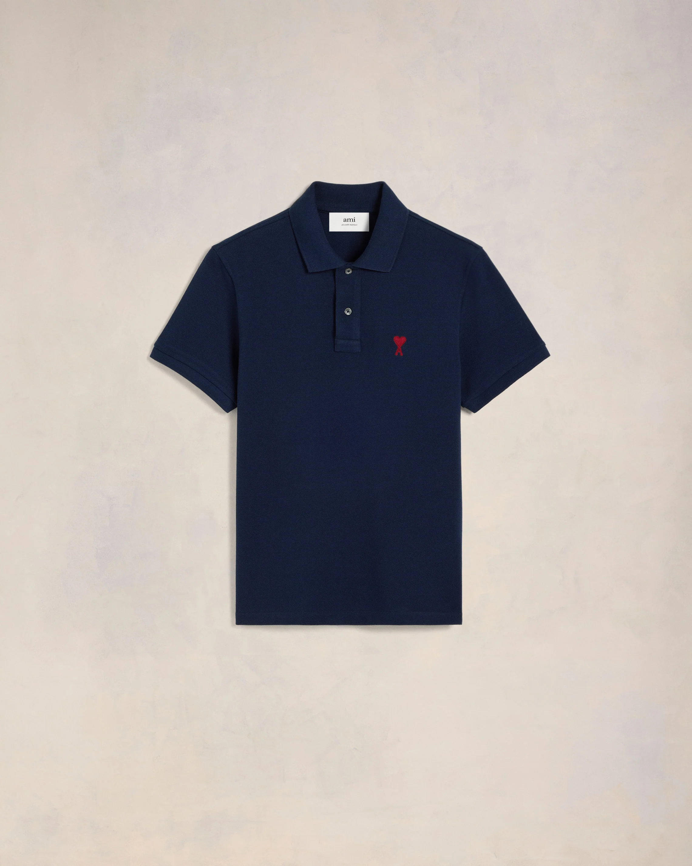 Navy Cotton Ami de Coeur Polo Shirt