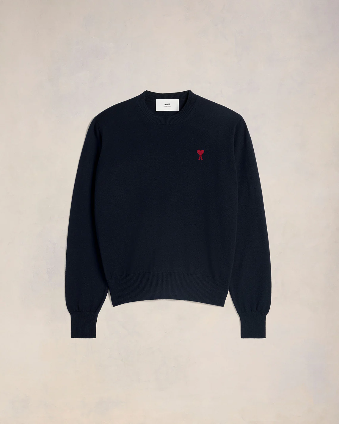 Ami de Coeur Embroidery Crew Neck Sweater