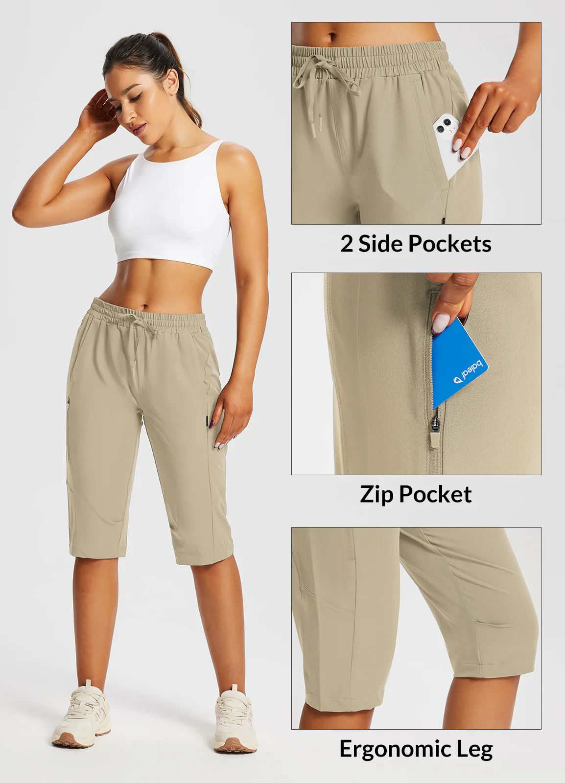 Laureate UPF50+ DWR Pocketed Capris