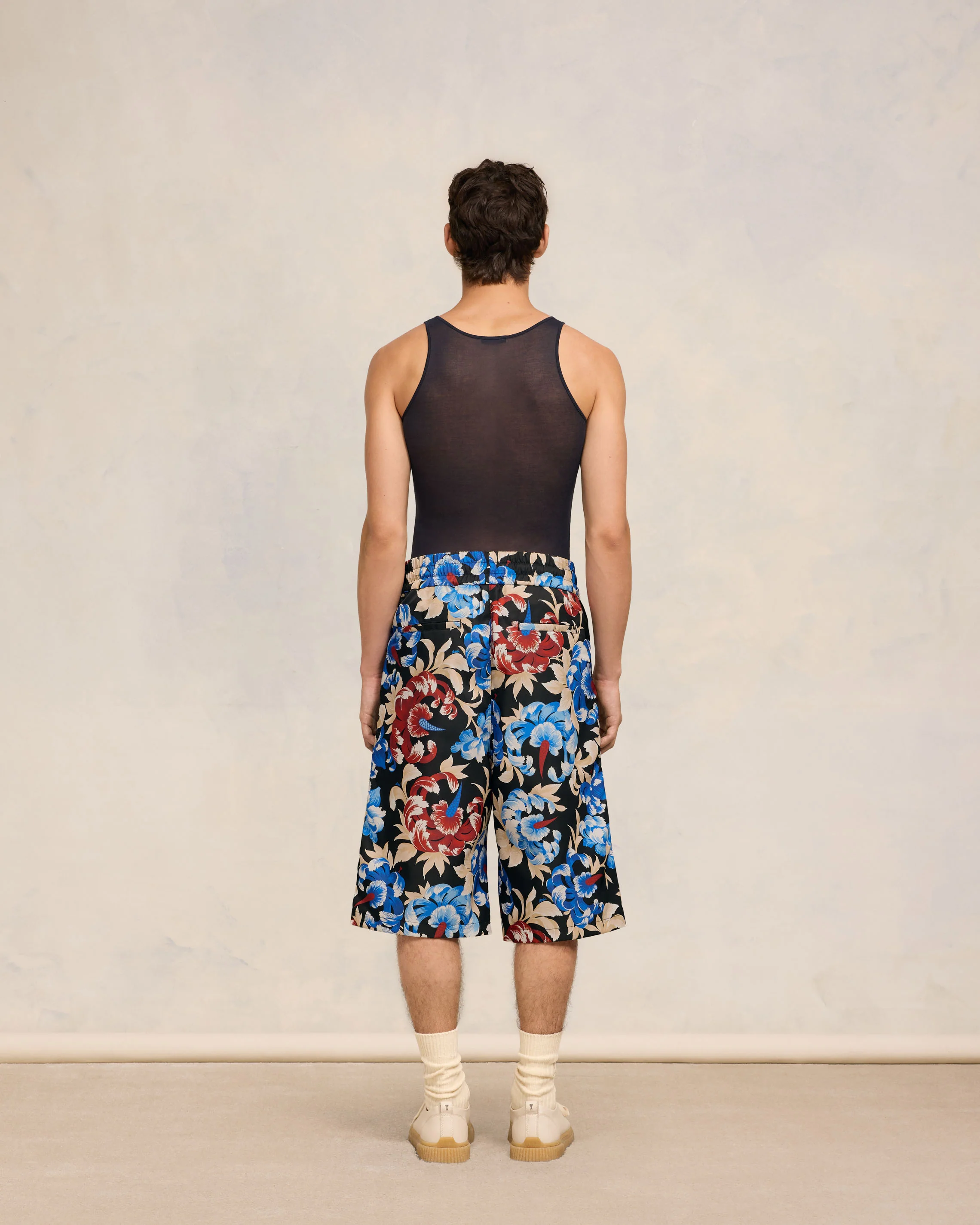 Printed Elasticated Waist Shorts