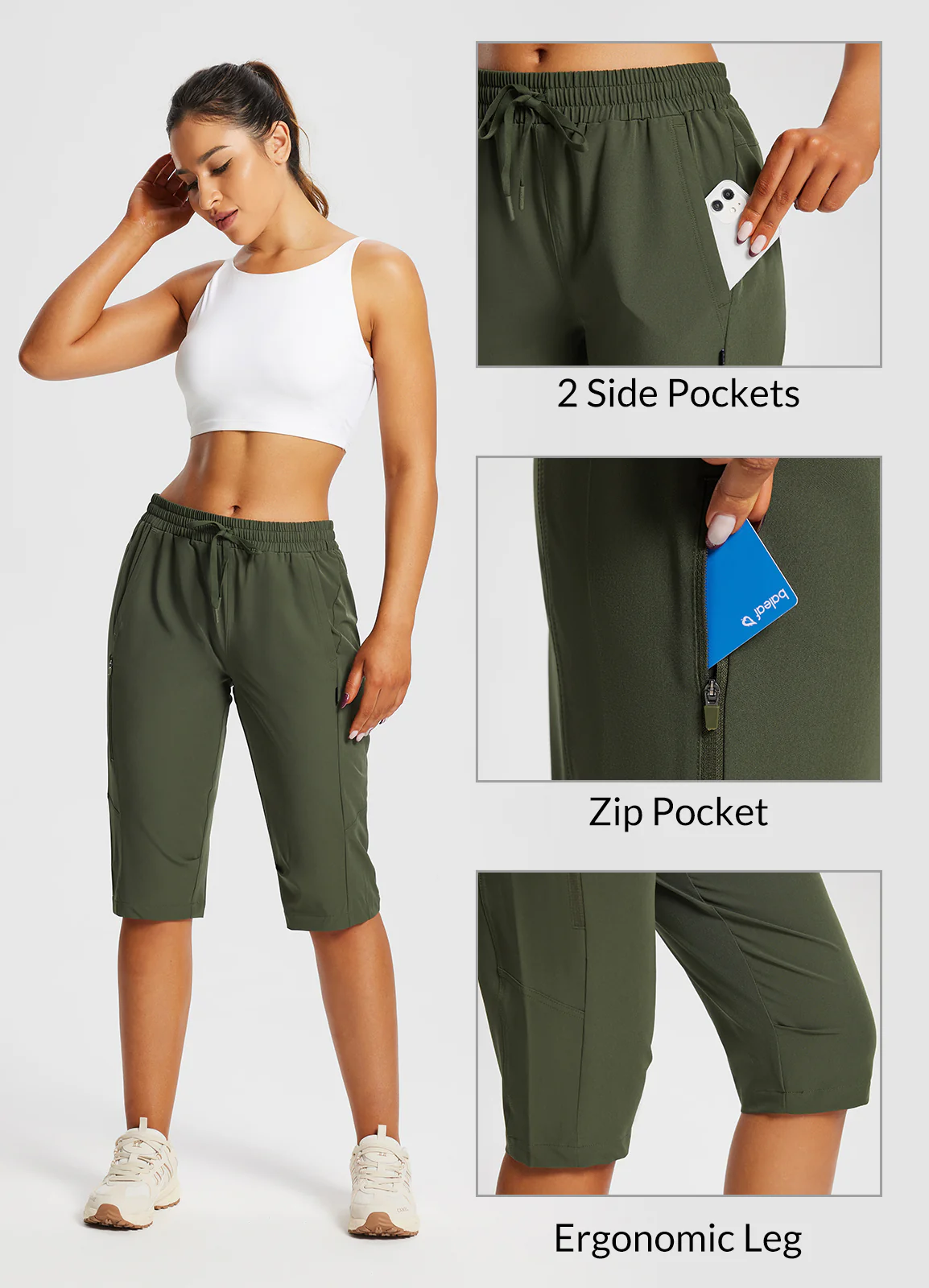 Laureate UPF50+ DWR Pocketed Capris