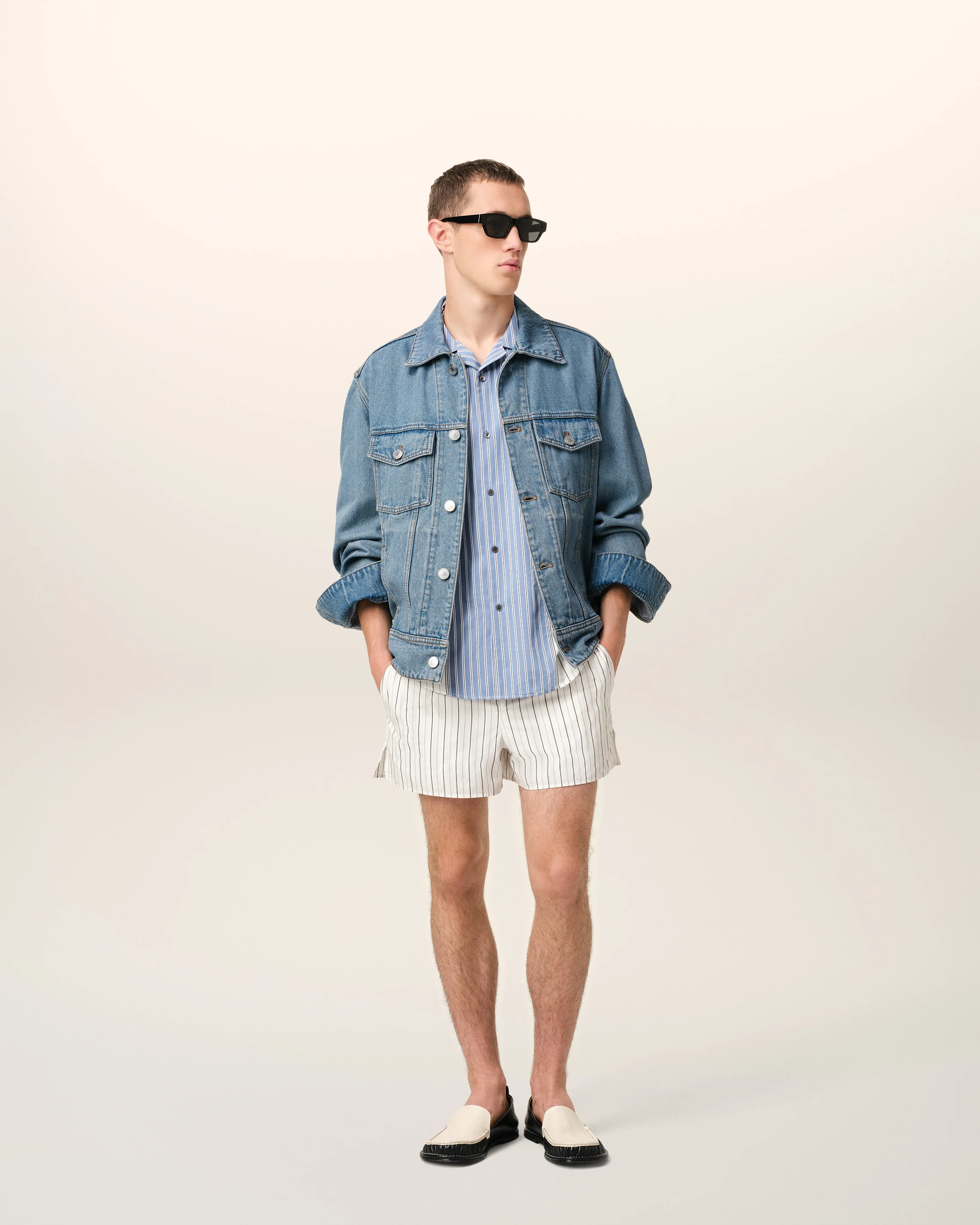 Blue Cotton Ami Paris Trucker Jacket