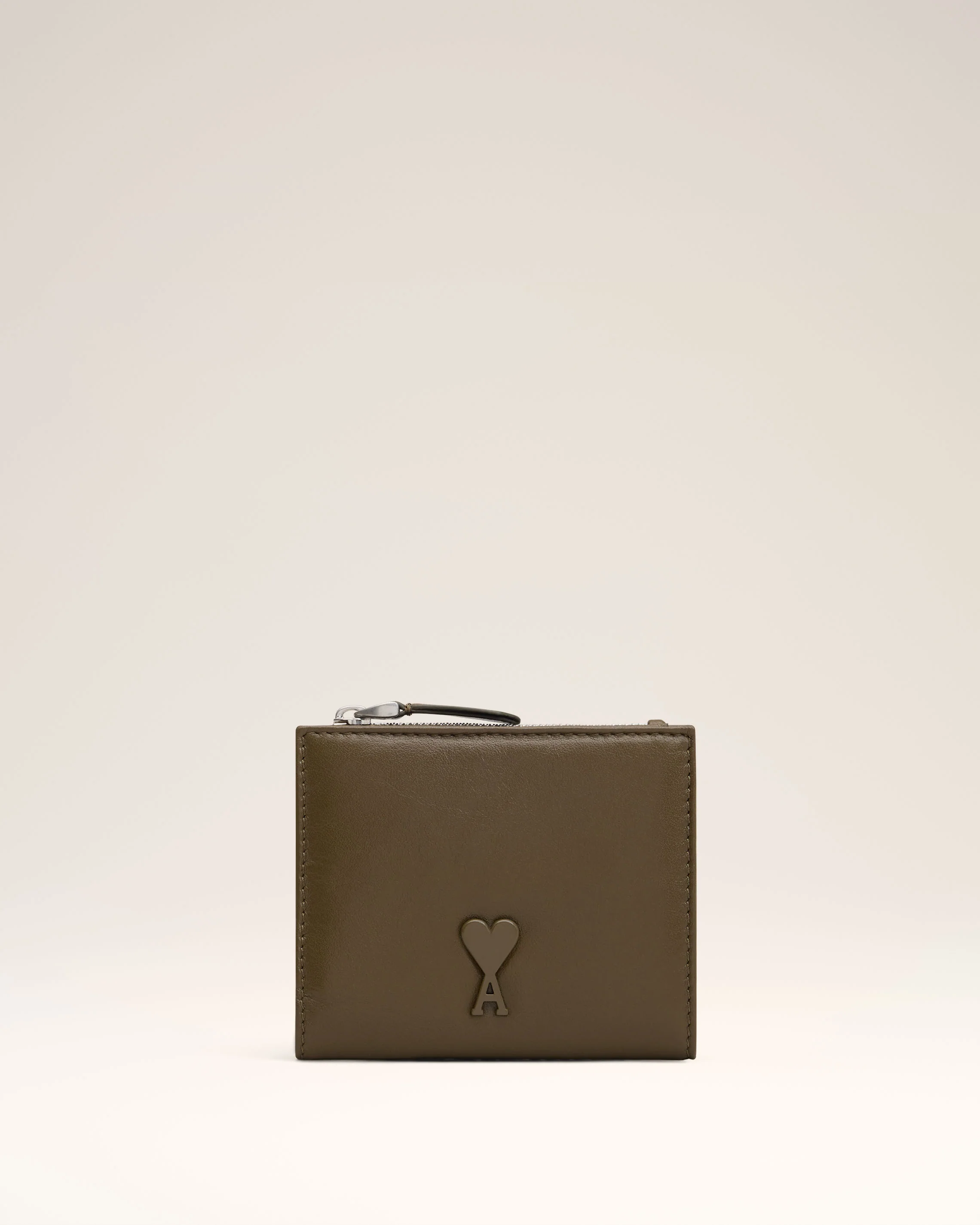 Khaki Leather Voulez-Vous Folded Wallet
