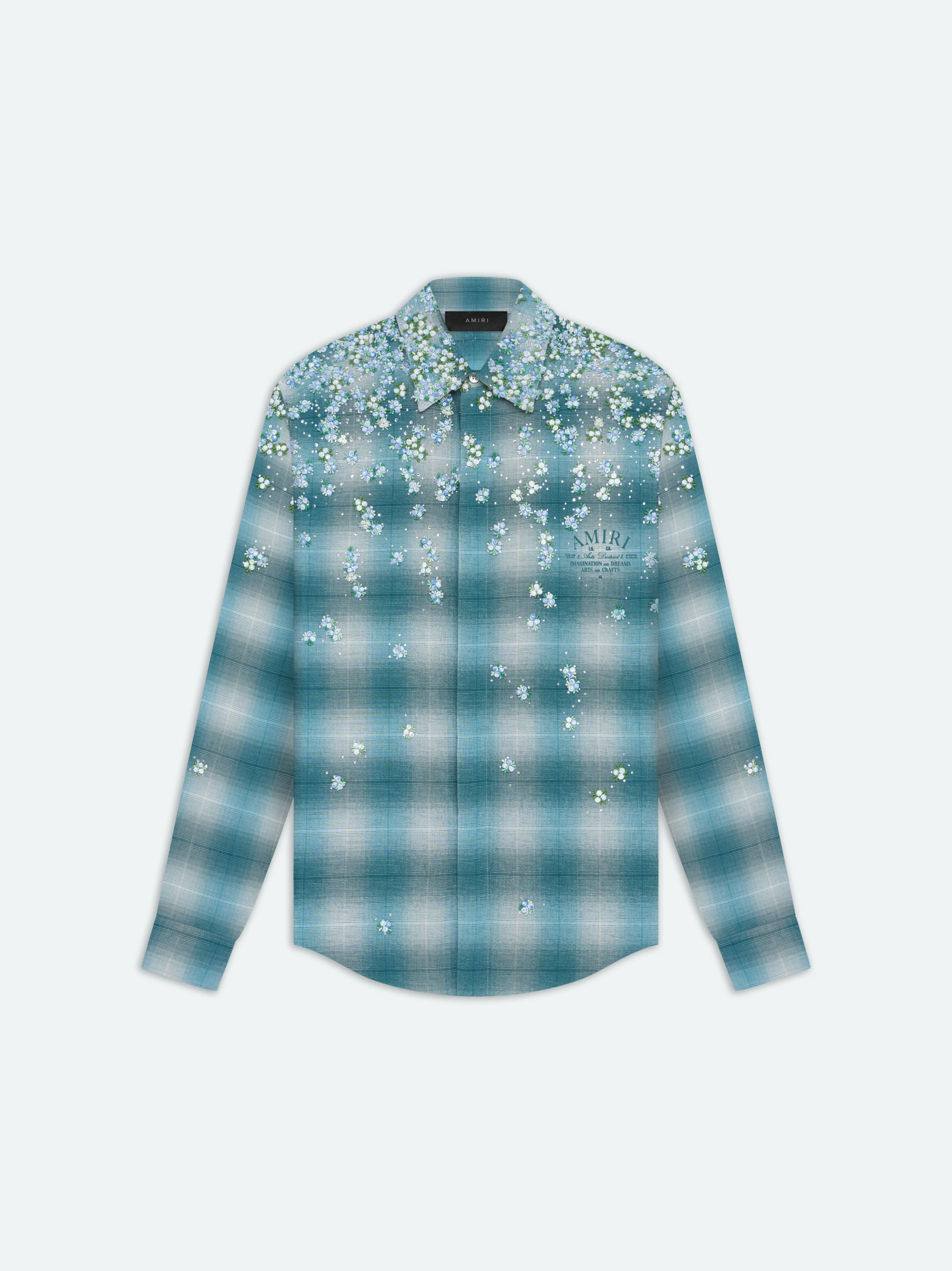 FLORAL FLANNEL - Blue