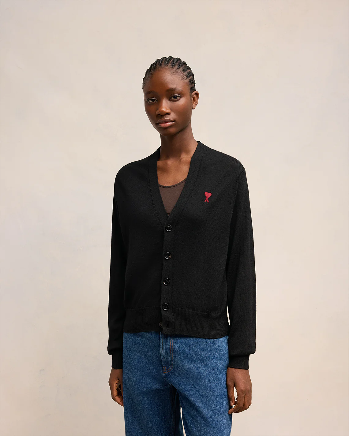 Red Ami de Coeur Cardigan