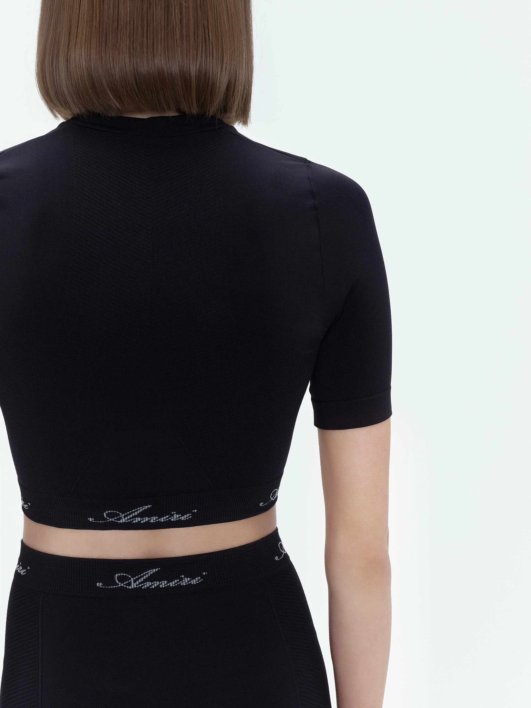 WOMEN - WOMEN'S SEAMLESS S/S TOP - Black