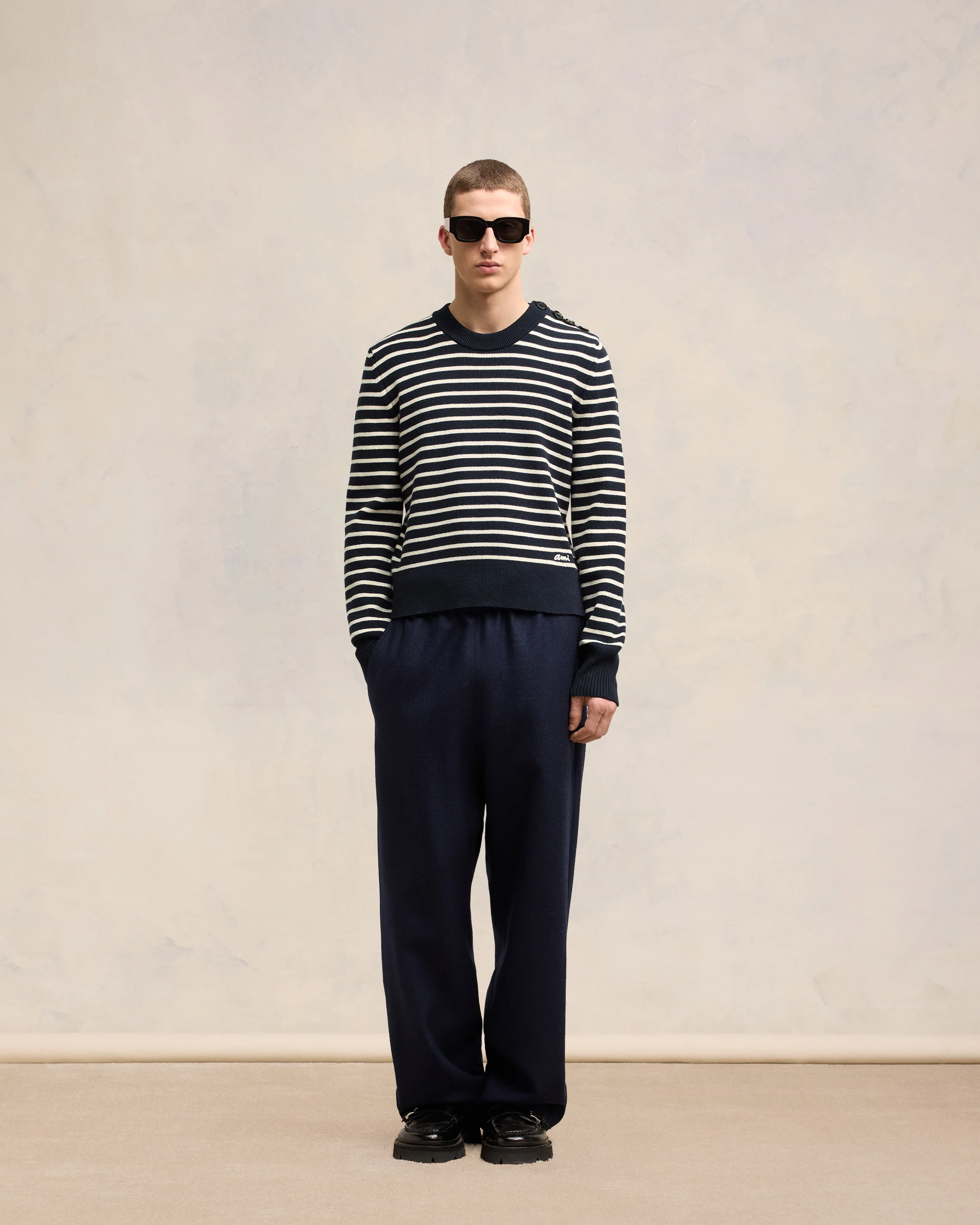 Striped Sailor Crew Neck Sweater