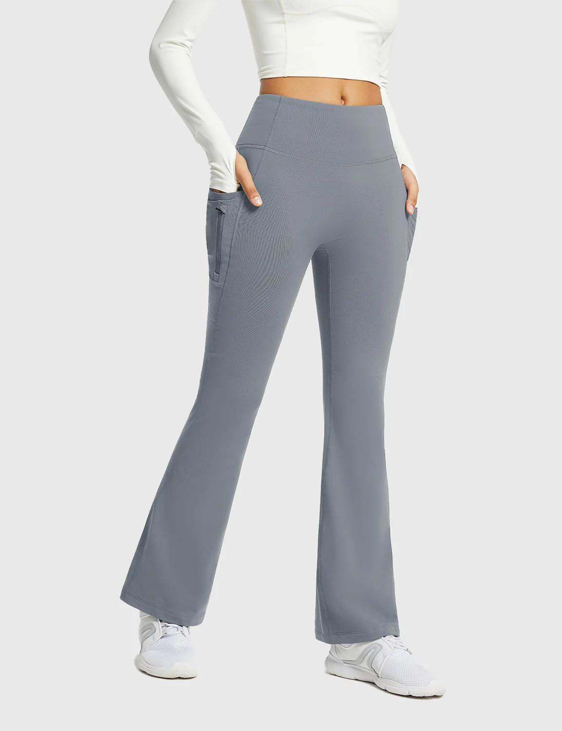 Laureate High-Rise Thermal Flared Pants