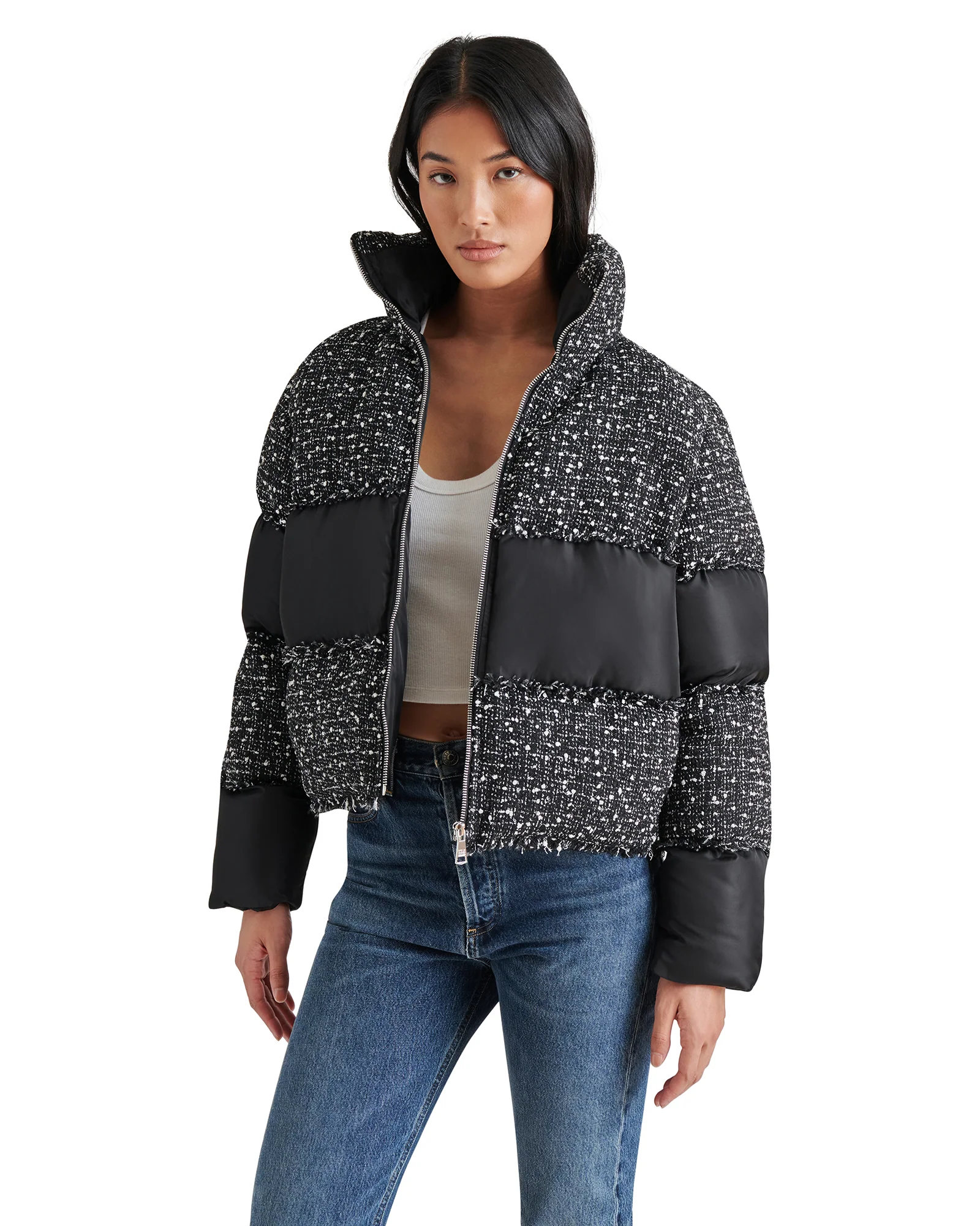 SNOW DROP JACKET BLACK MULTI