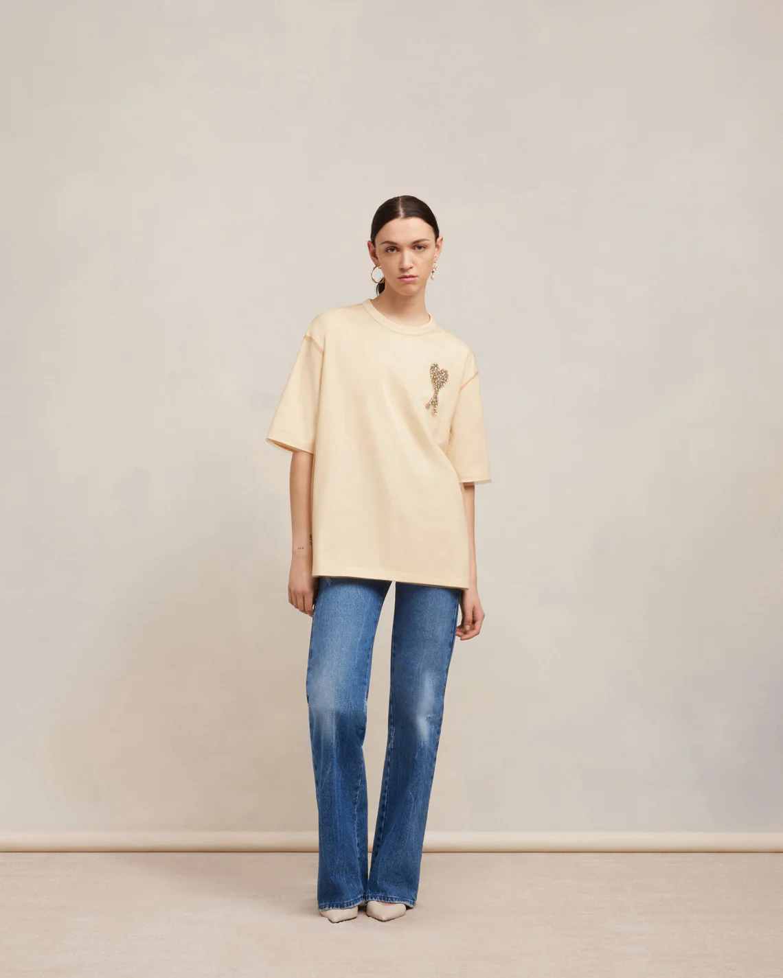 Ami de Coeur Embroidery T-shirt