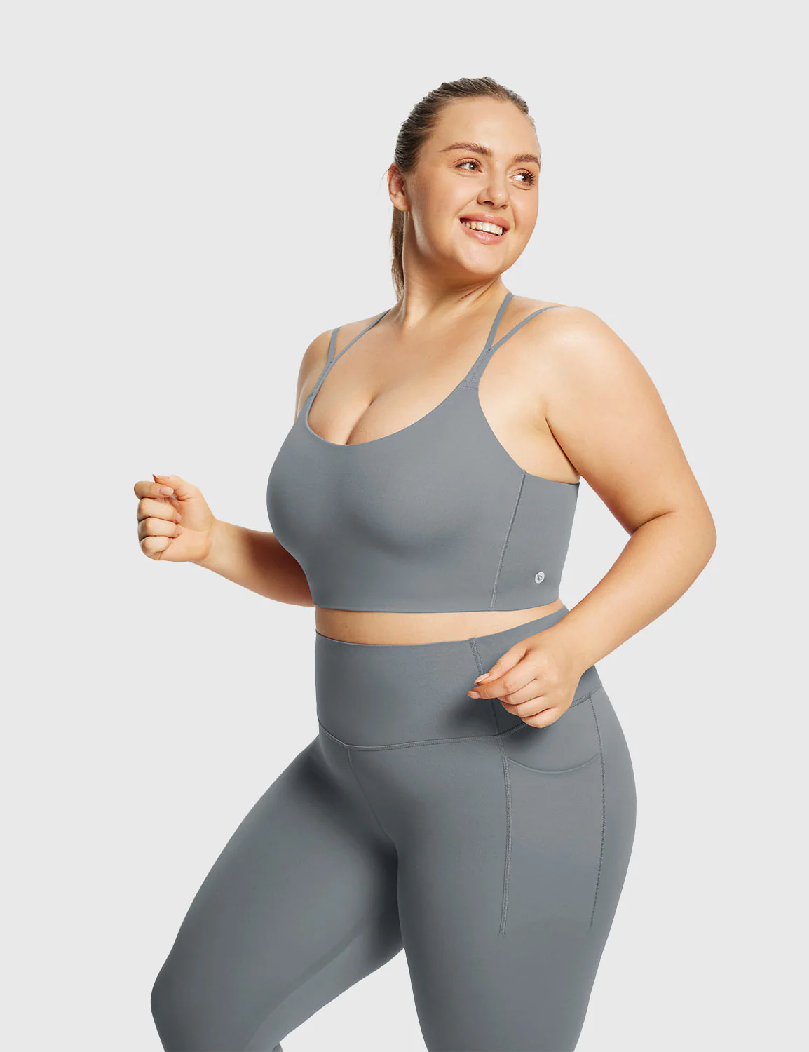 Freeleaf Cross-Strap Low-Impact Sports Bra